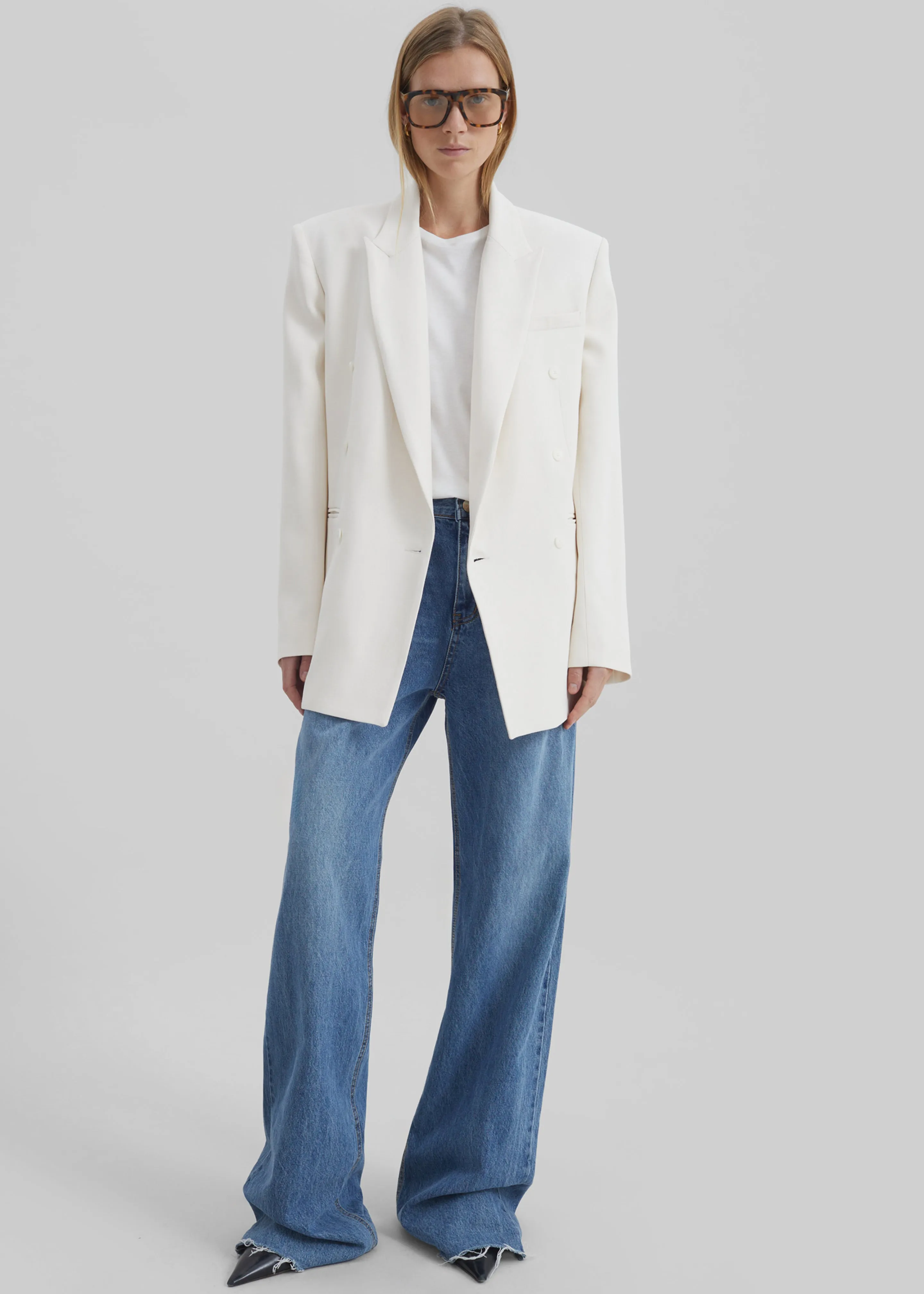 Monterey Structured Blazer - Off White sold by Frankie Shop product image thumbnail 5
