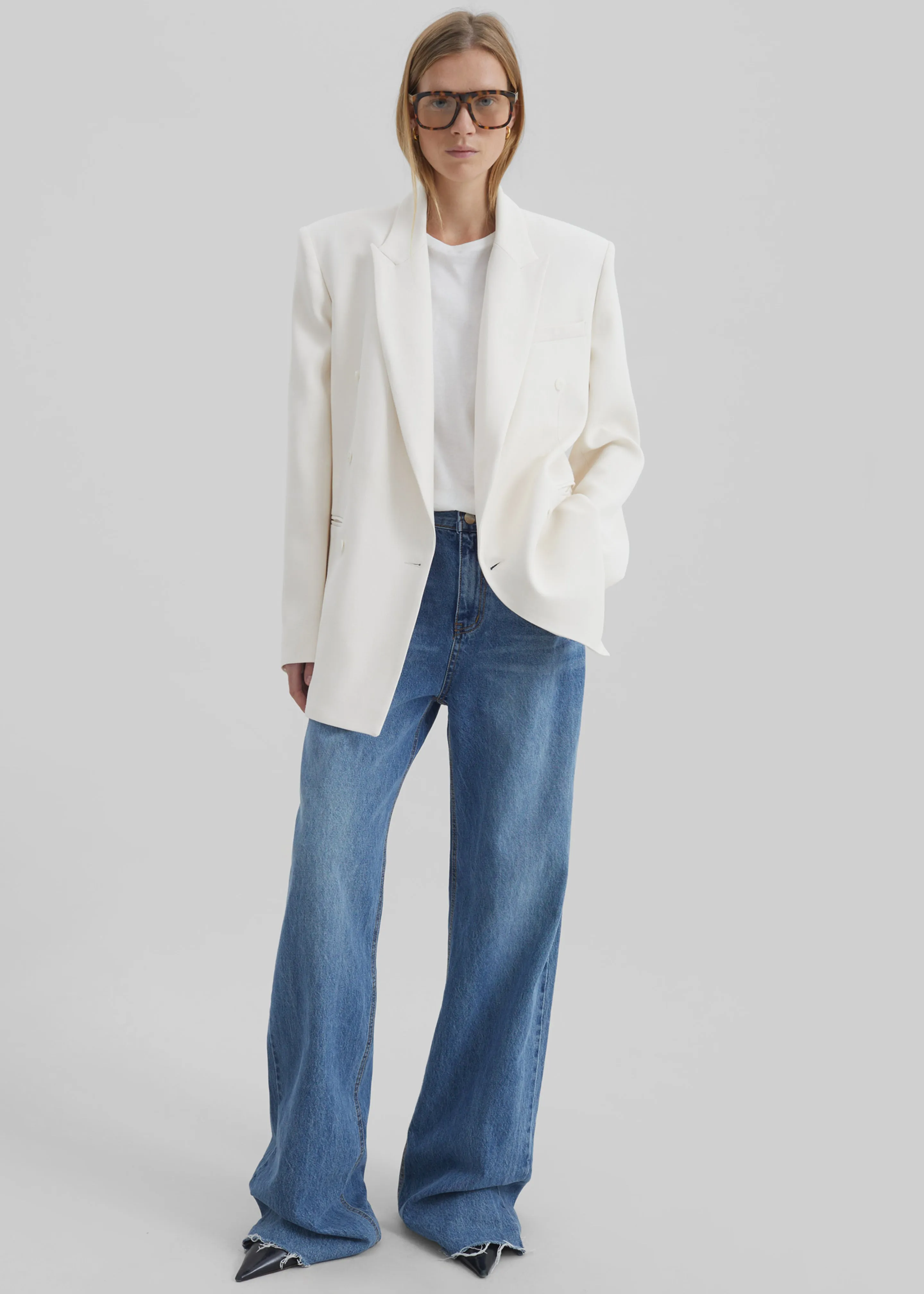 Monterey Structured Blazer - Off White sold by Frankie Shop product image thumbnail 3