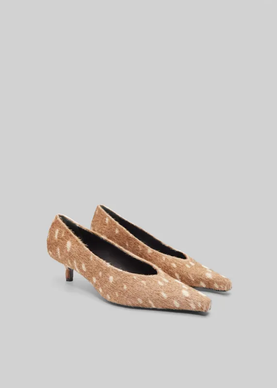 Loulou de Saison Eko Kitten Heel Pumps - Deer made by Loulou De Saison