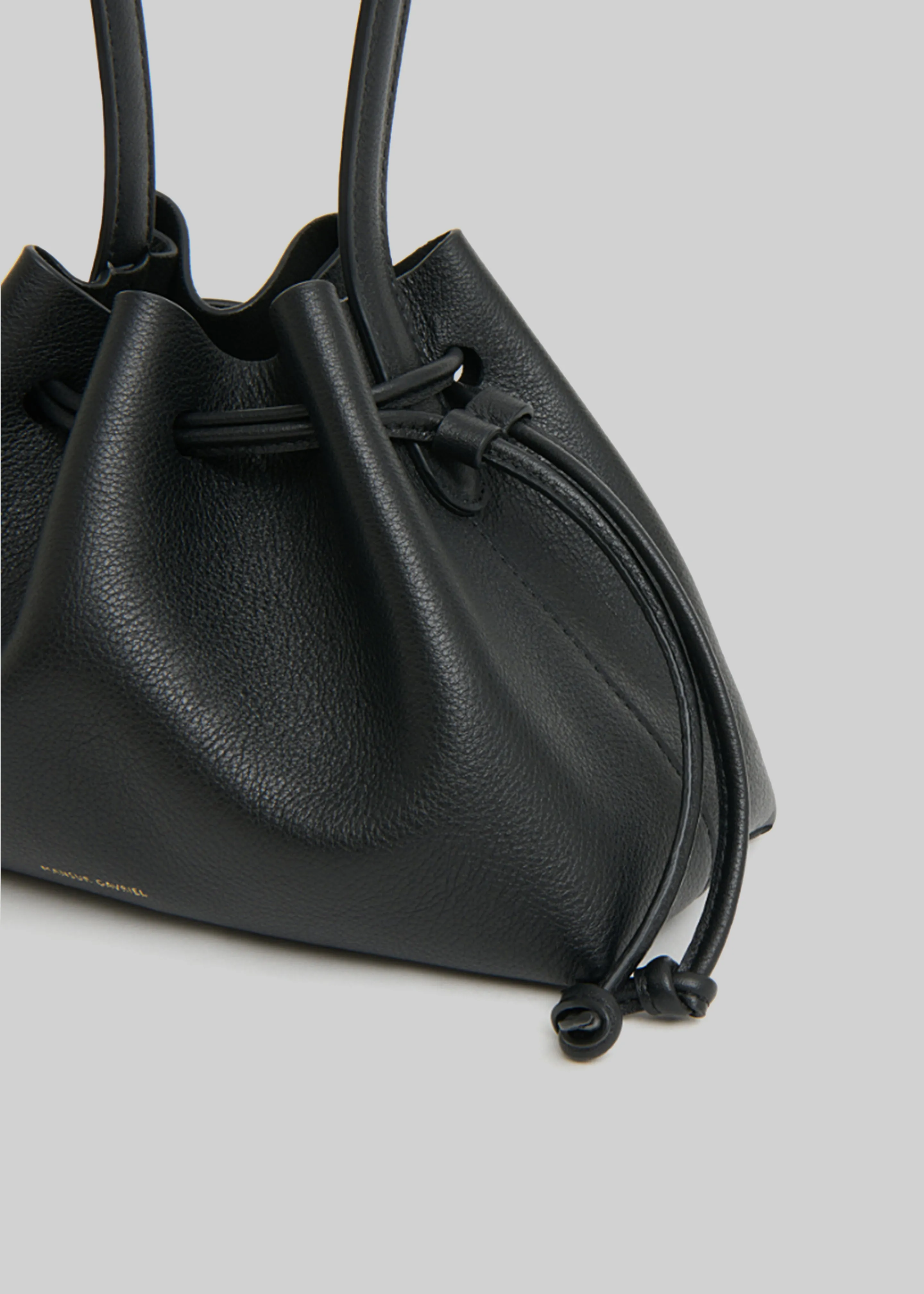 Mansur Gavriel Drawstring Pouchette - Black sold by Frankie Shop product image thumbnail 3