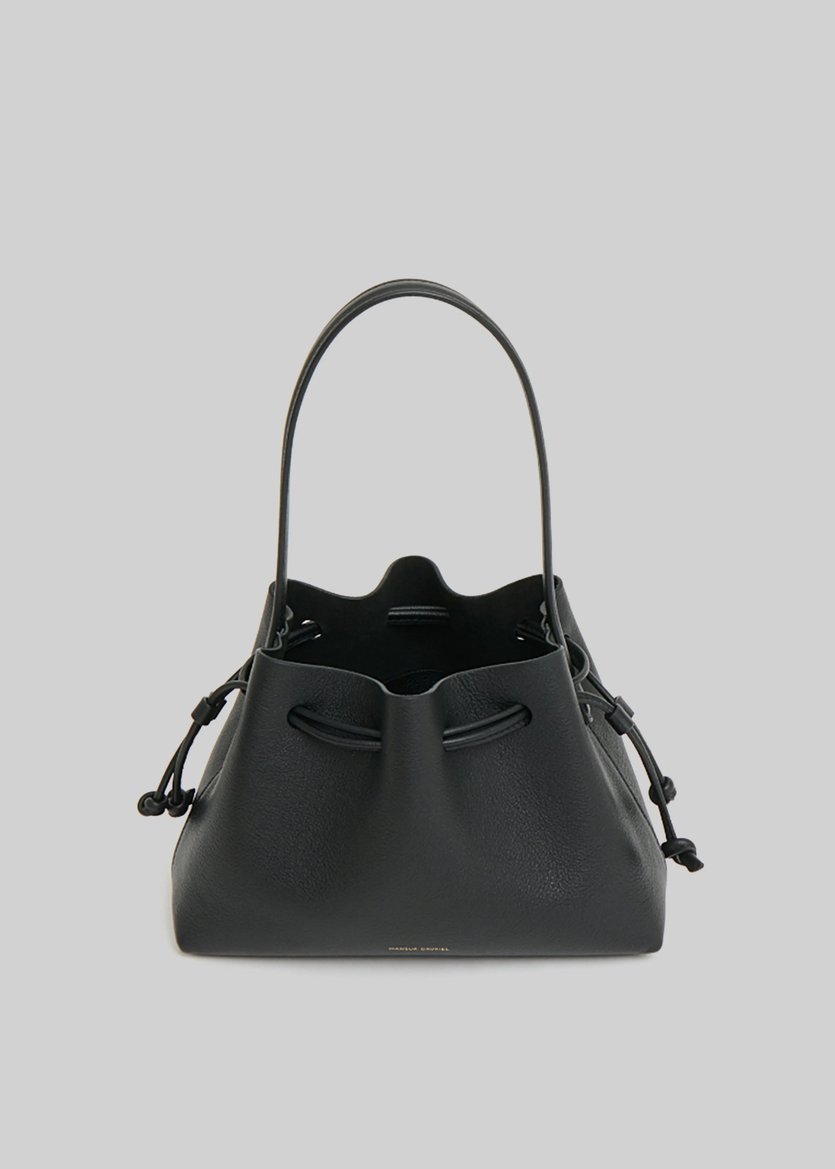 Mansur Gavriel Drawstring Pouchette - Black sold by Frankie Shop product image thumbnail 4