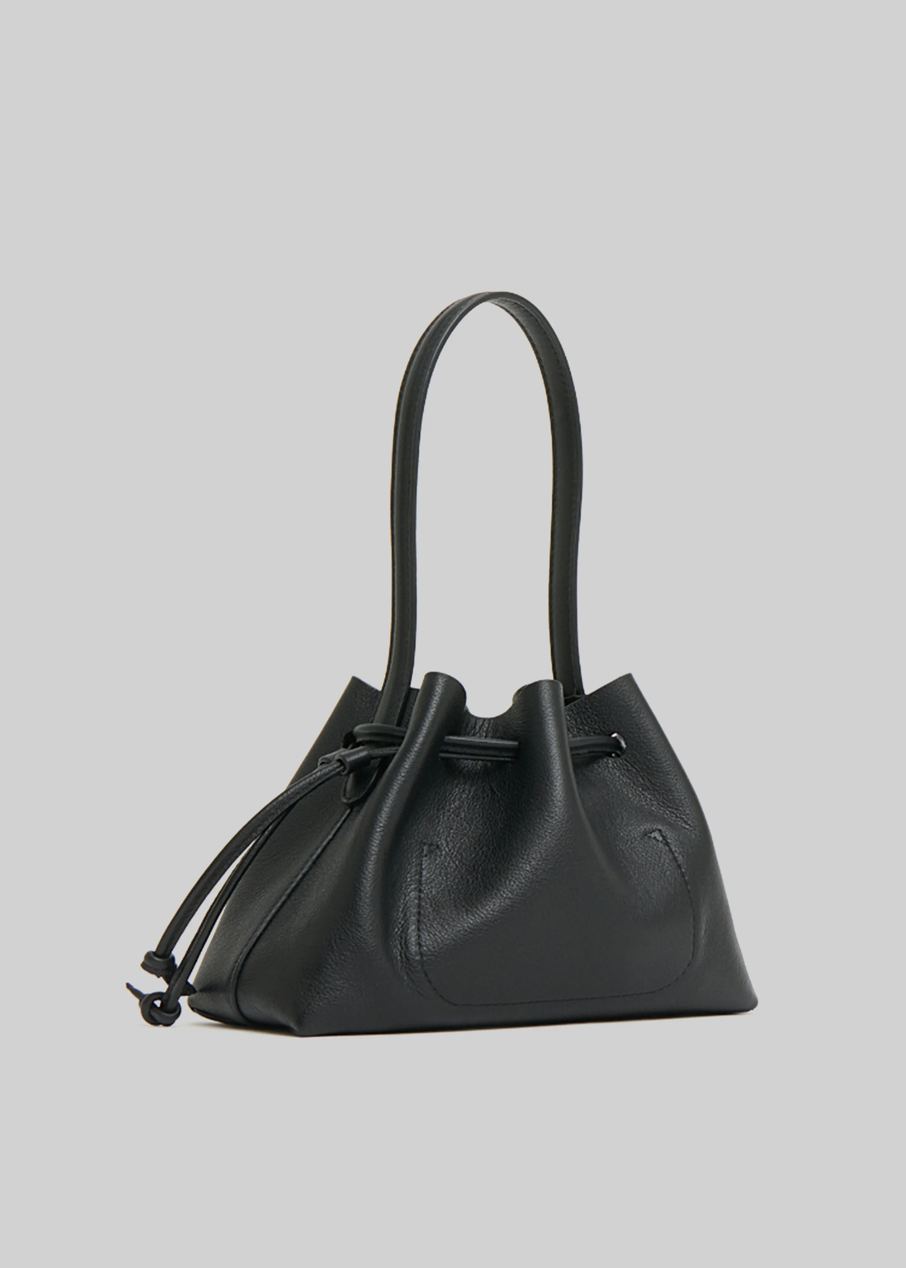 Mansur Gavriel Drawstring Pouchette - Black sold by Frankie Shop product image thumbnail 5