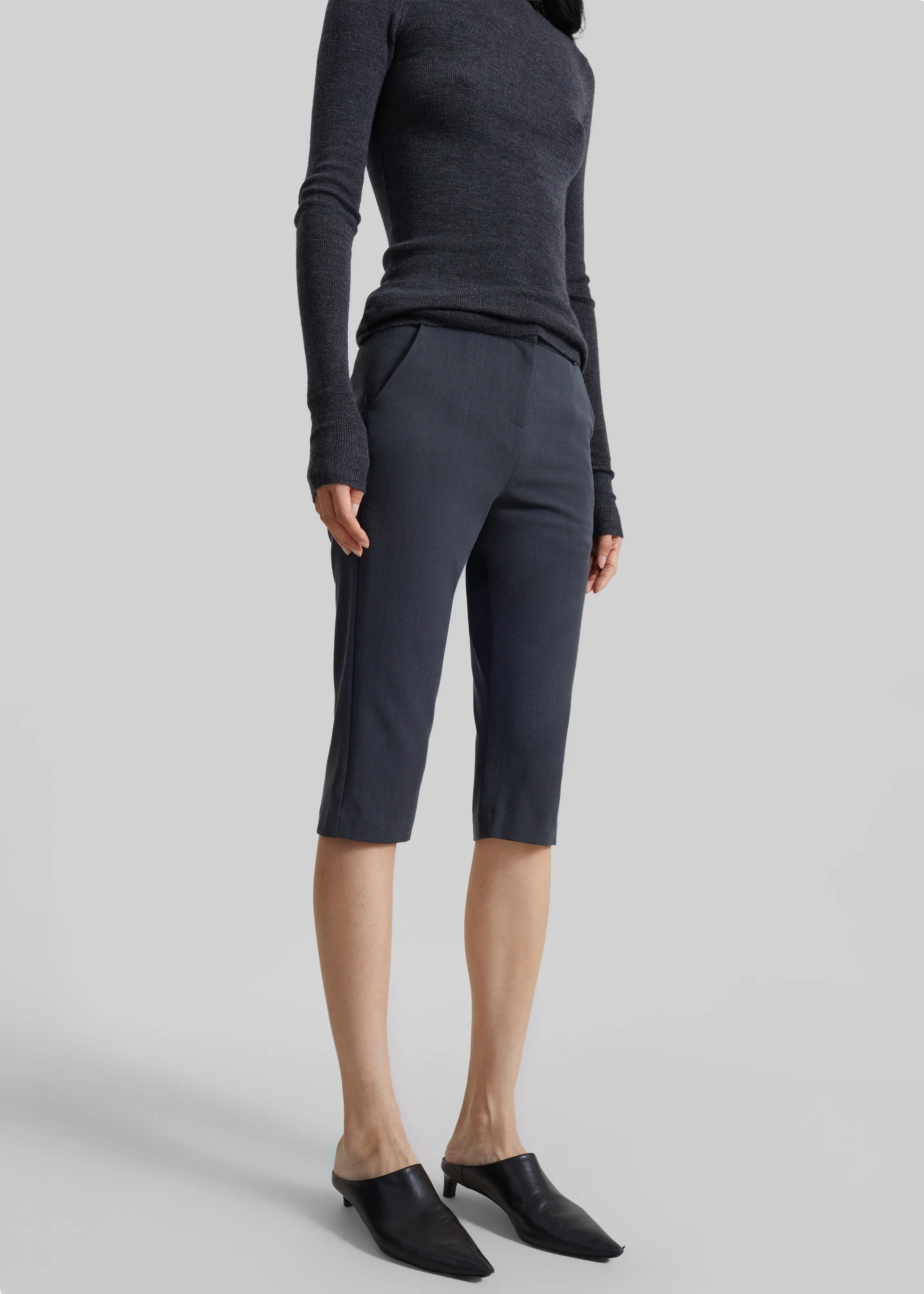 Ayron Capri Pants - Charcoal sold by Frankie Shop product image thumbnail 3