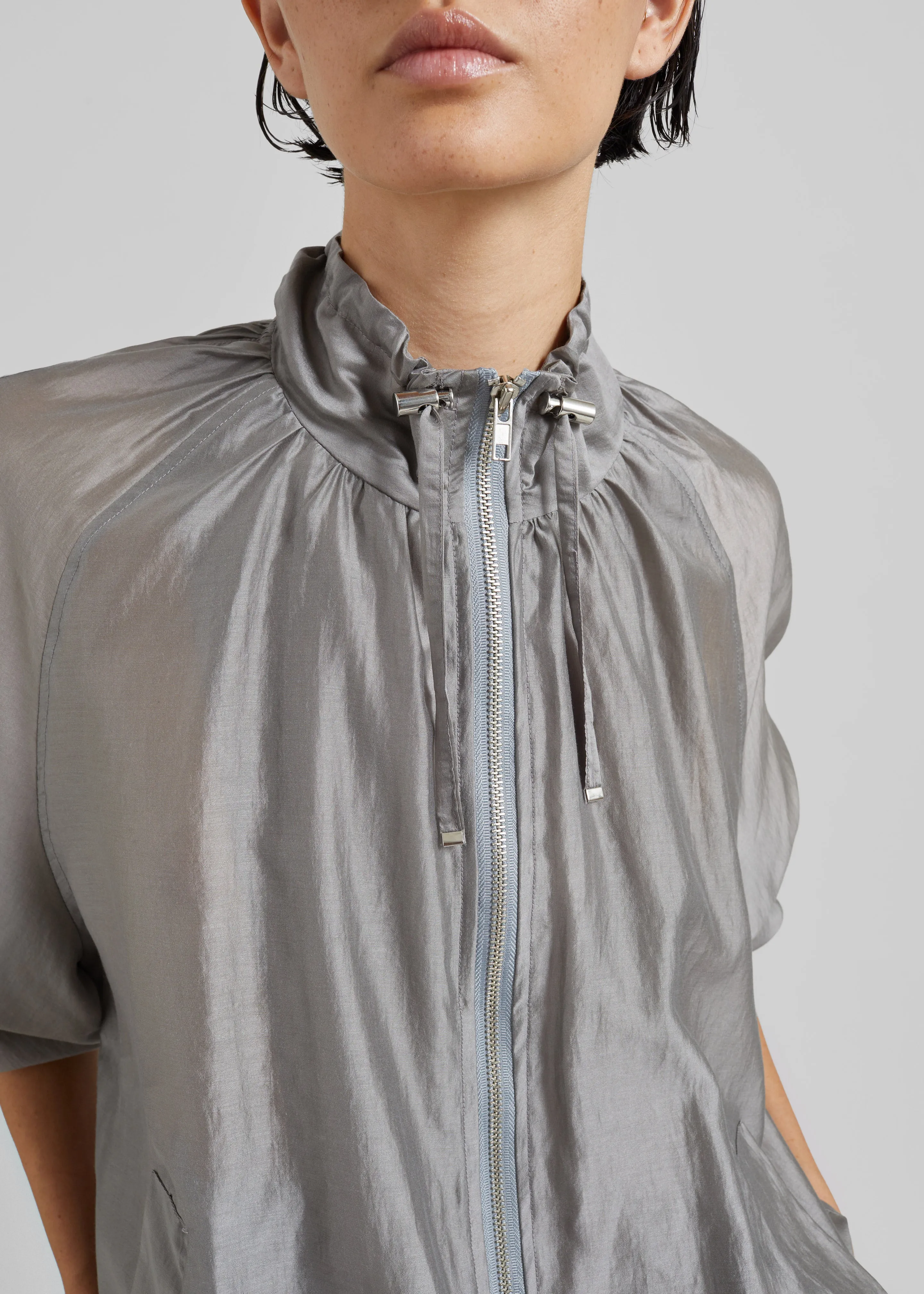 Arzon Sheer Jacket - Steel Grey sold by Frankie Shop product image thumbnail 2