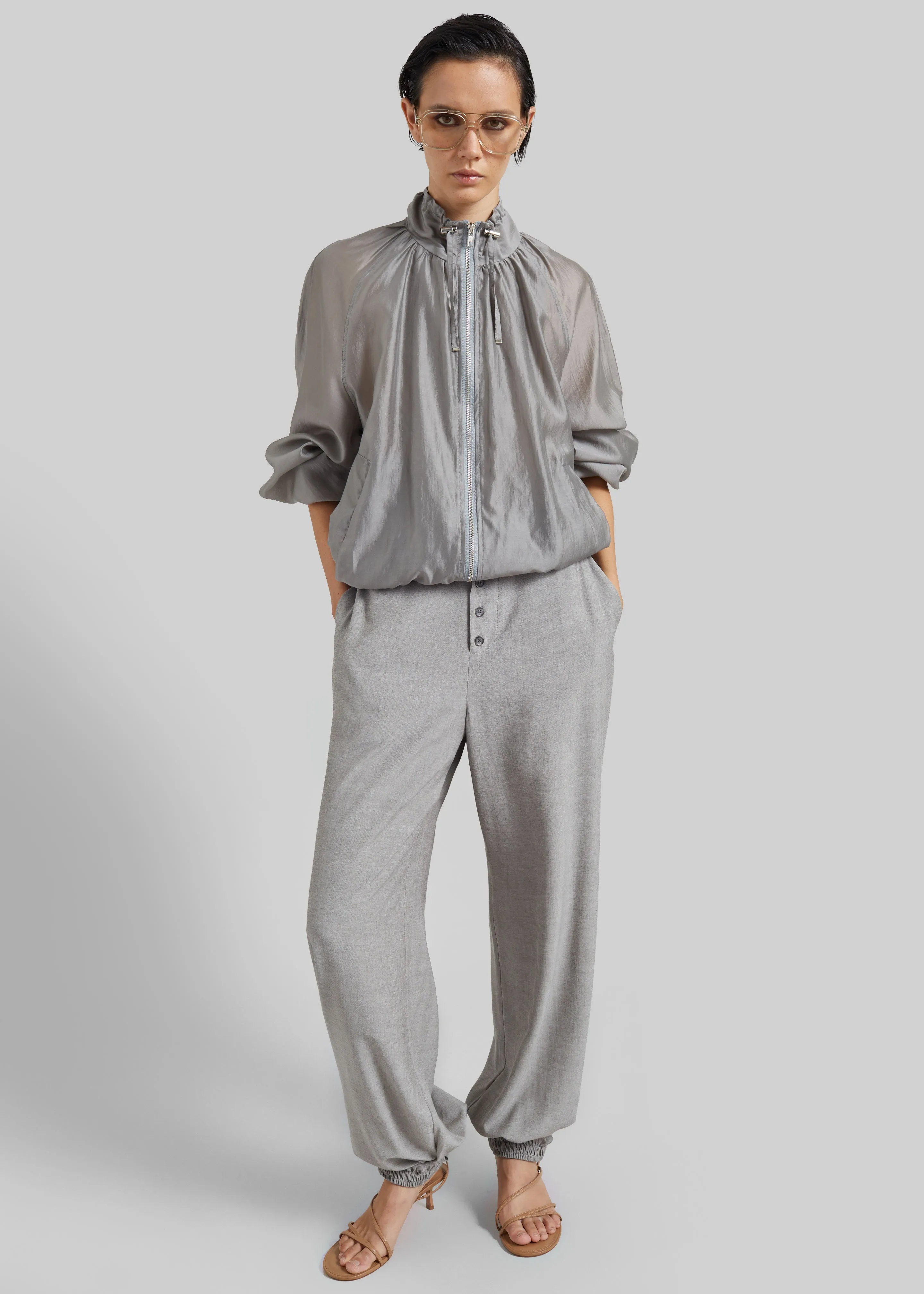 Arzon Sheer Jacket - Steel Grey sold by Frankie Shop product image thumbnail 3