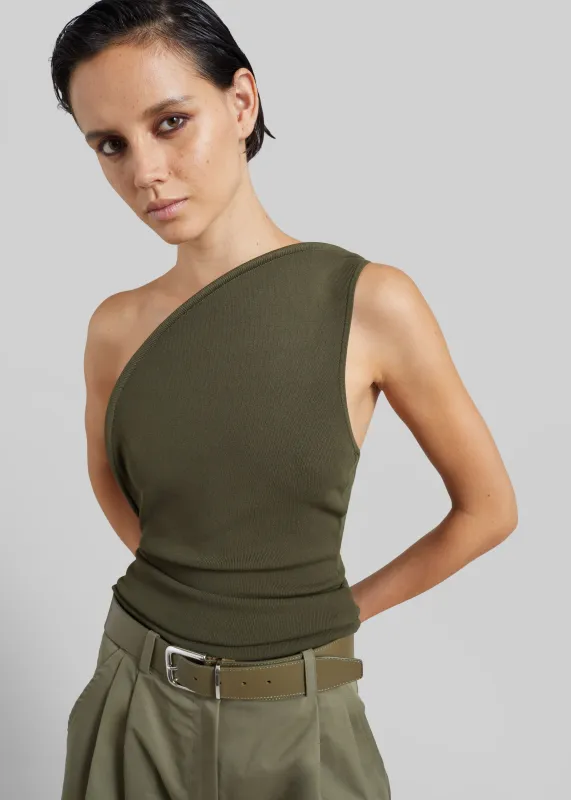 Christopher Esber Concave Wired Top - Kombu Green made by Christopher Esber