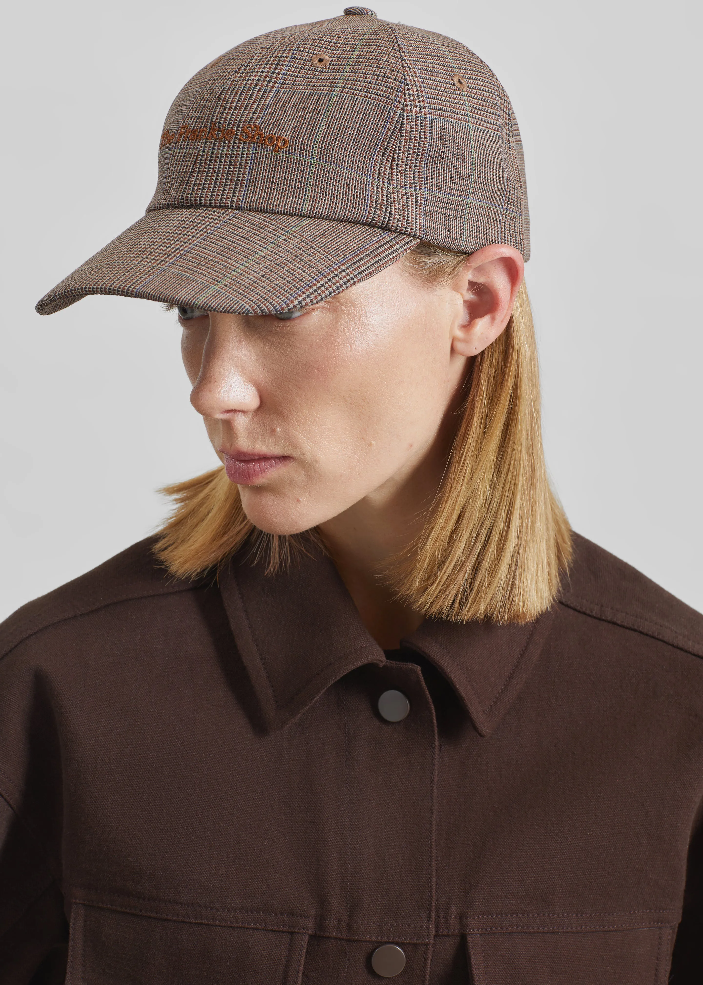 Frankie Baseball Cap - Brown Glen Plaid sold by Frankie Shop product image thumbnail 3