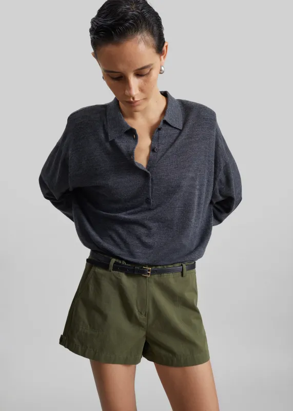 Olane Shorts - Dark Olive made by Frankie Shop