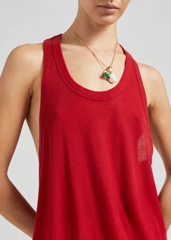Tolfa Soft Tank Top - Red made by Frankie Shop
