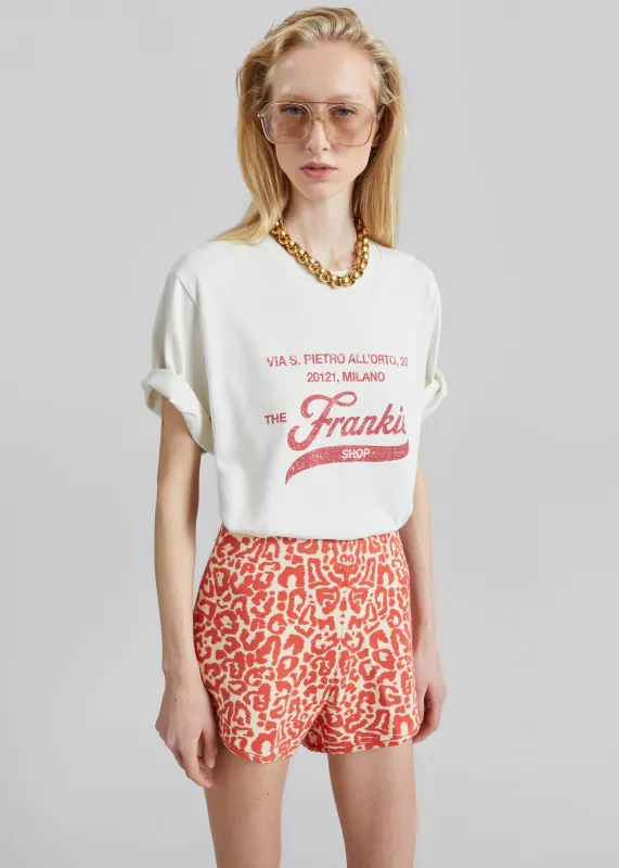 Posse Lexi Shorts - Red Leopard made by Posse