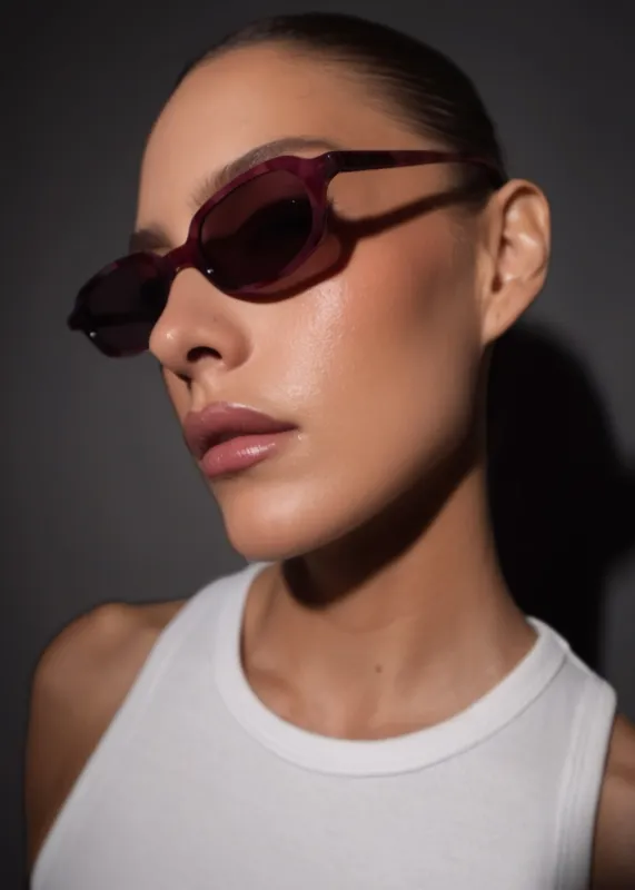 Karen Wazen Carolyn Sunglasses - Cherry Tortoise made by Frankie Shop