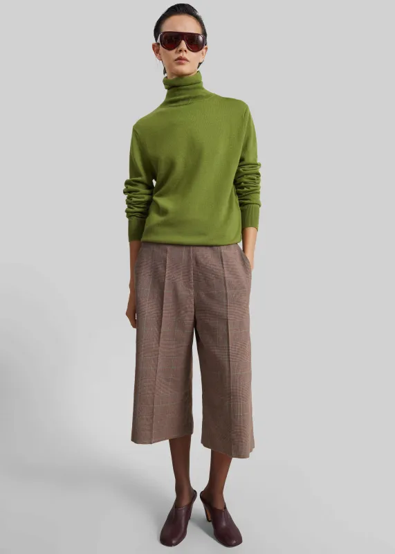Brickell Bermuda Shorts - Brown Glen Plaid made by Frankie Shop