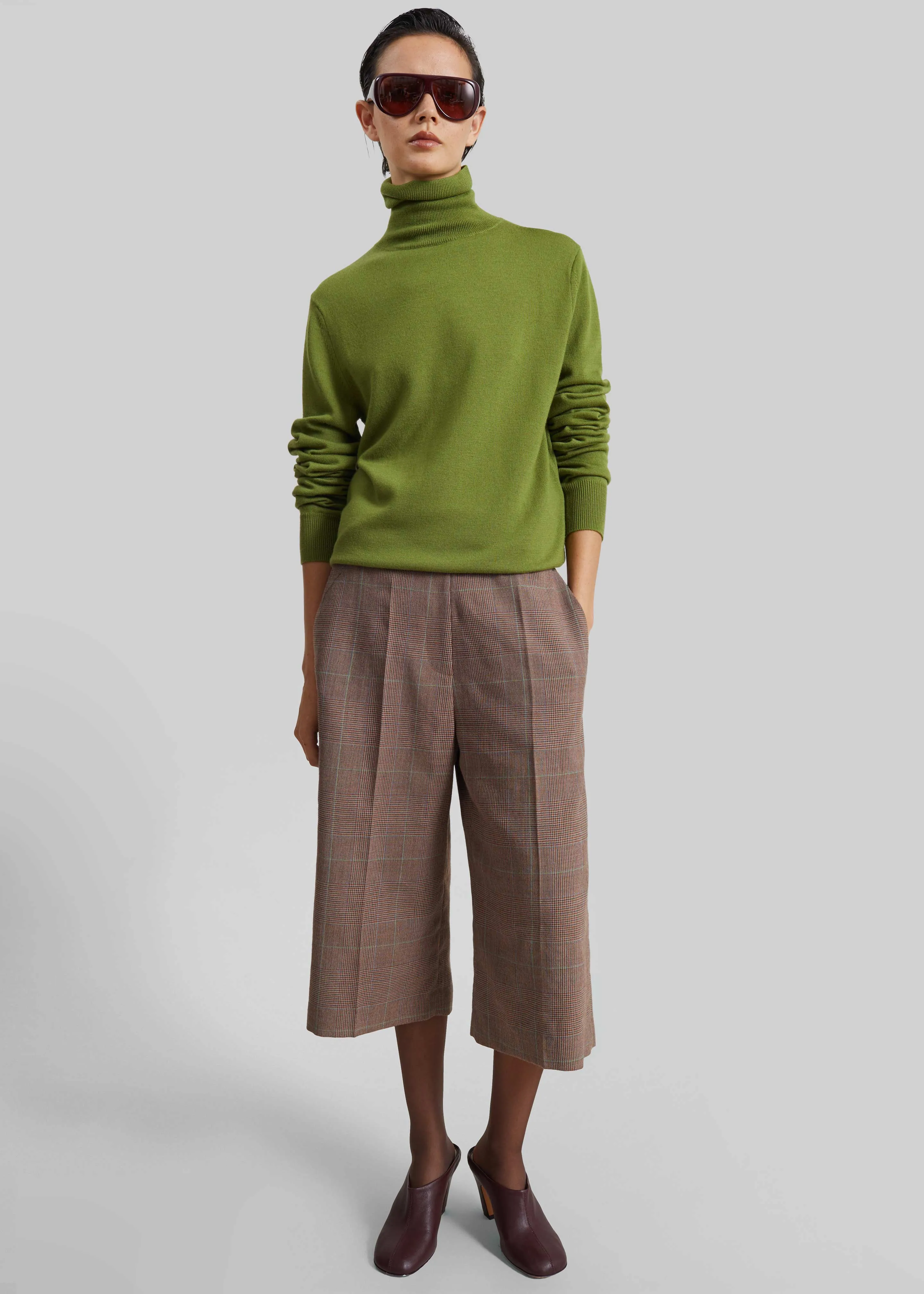 Brickell Bermuda Shorts - Brown Glen Plaid sold by Frankie Shop