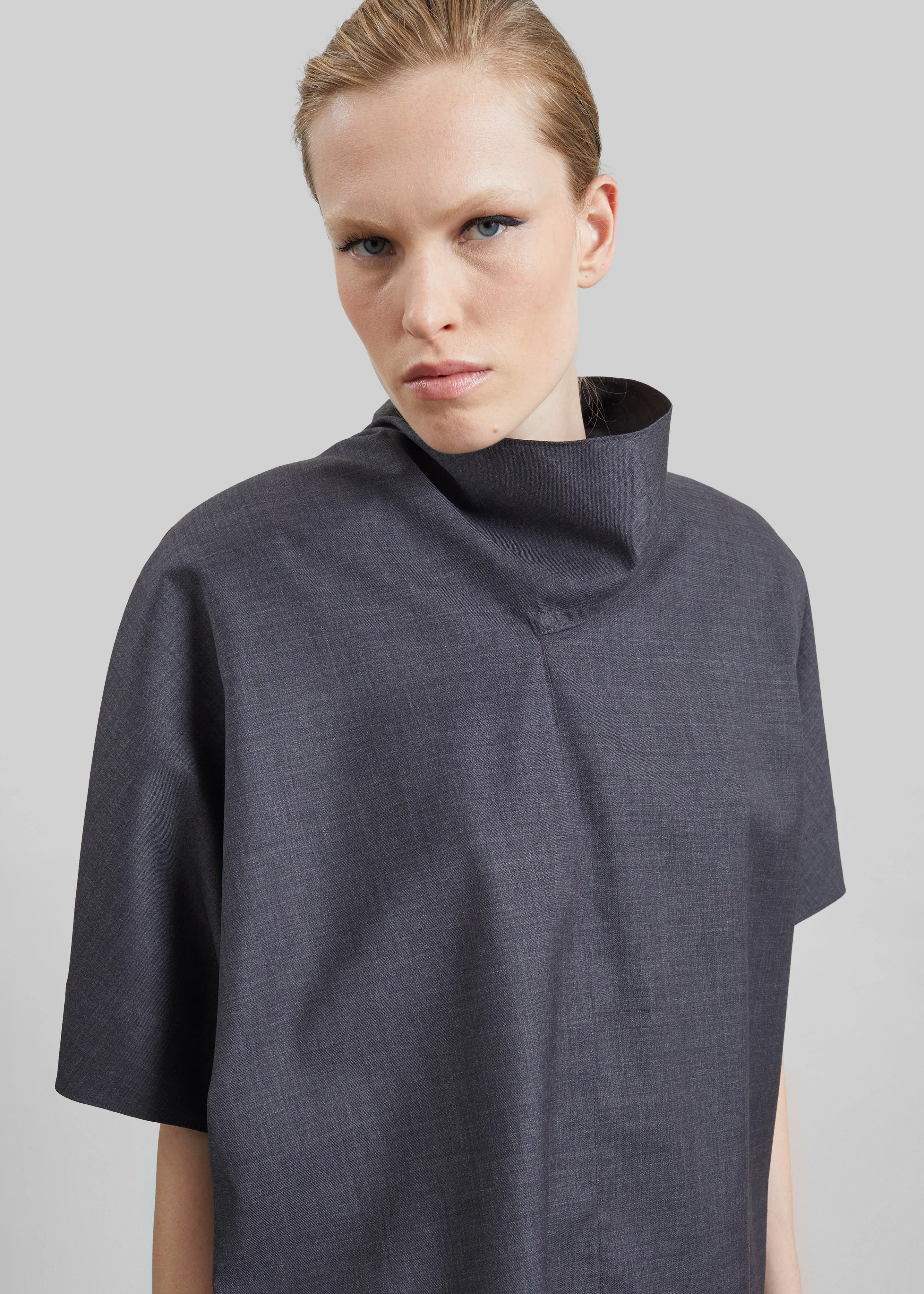 Telluride Draped Top - Dark Grey sold by Frankie Shop product image thumbnail 2