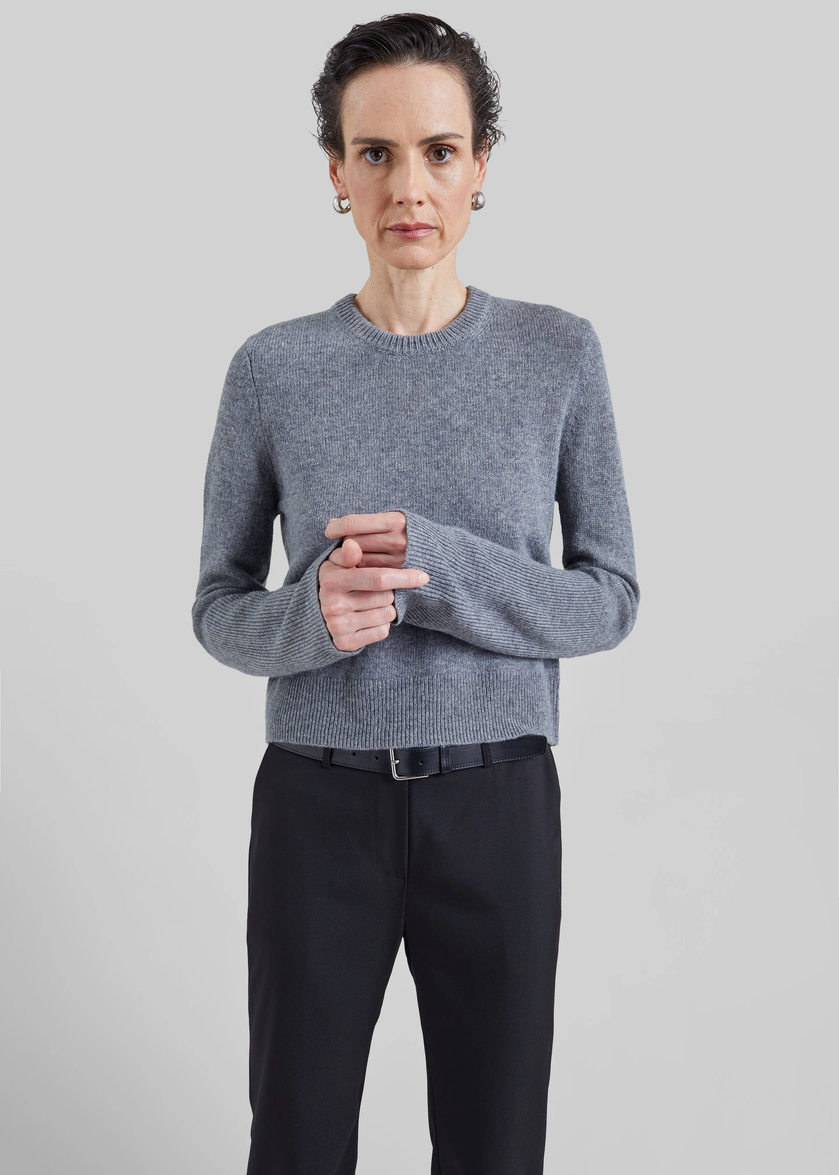 By Malene Birger Hannah Sweater - Grey Melange sold by Frankie Shop product image thumbnail 5