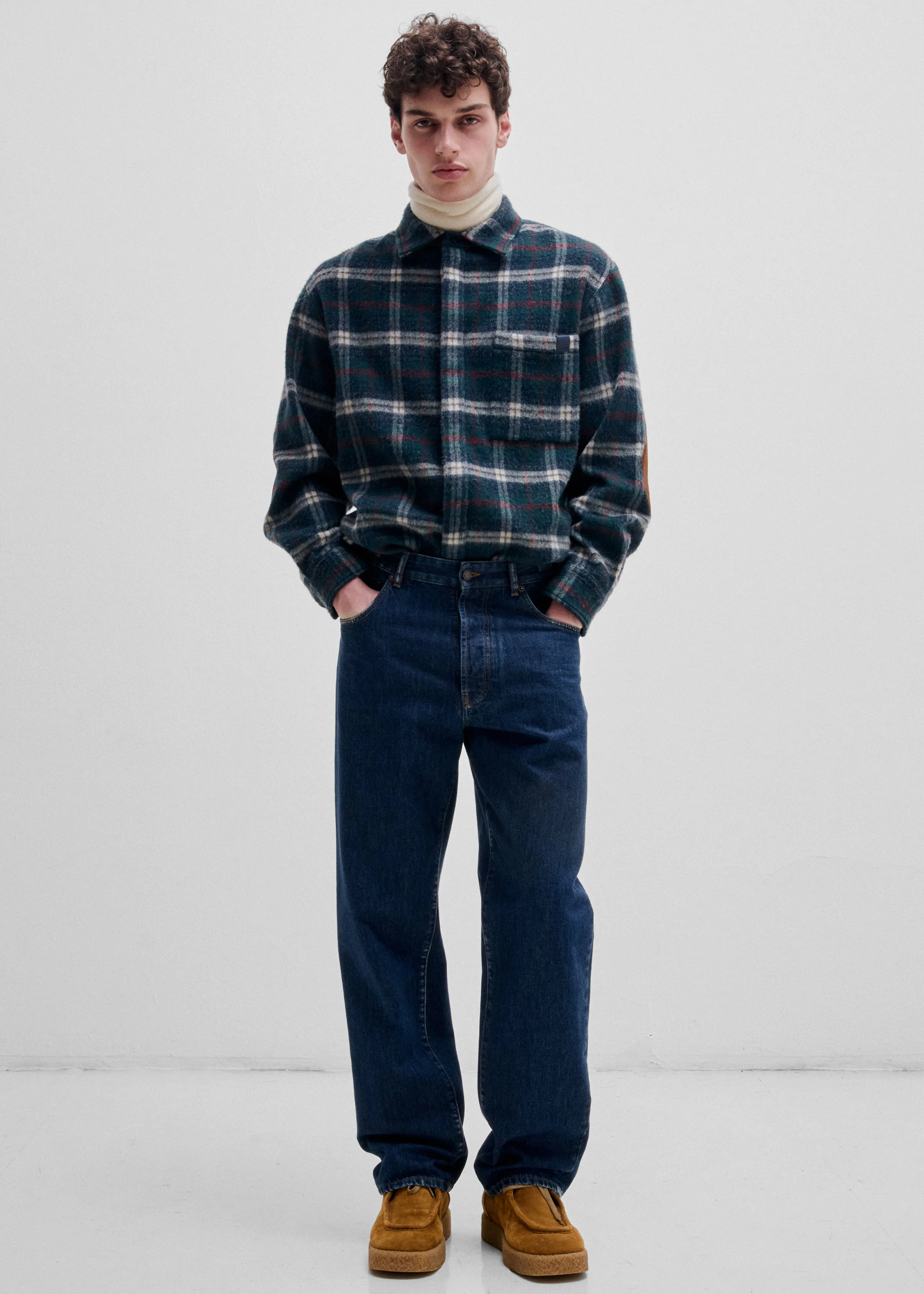 Darkpark Ethan Japanese Wool Shirt - Green/White/Red/Blue sold by Frankie Shop product image thumbnail 2