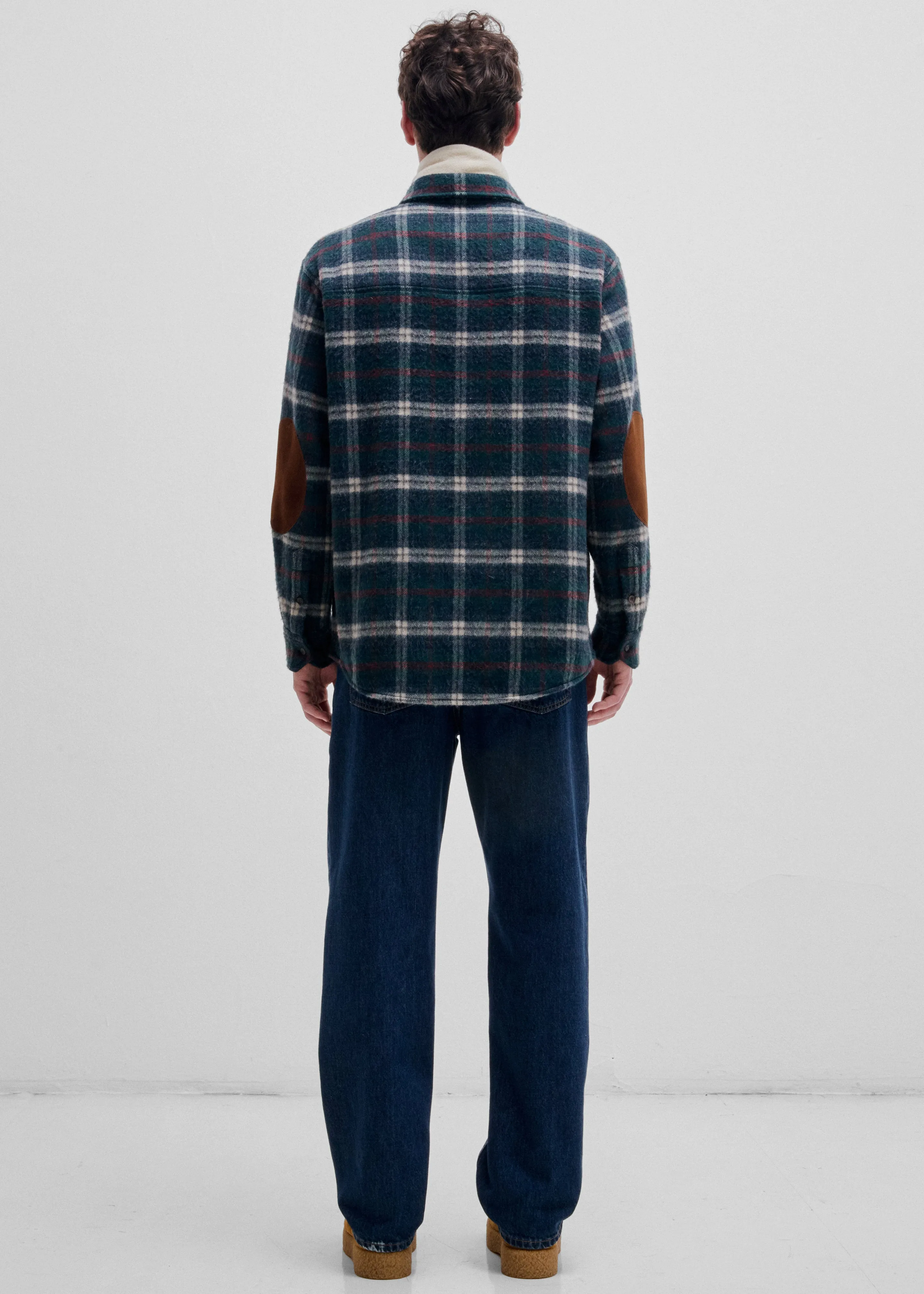 Darkpark Ethan Japanese Wool Shirt - Green/White/Red/Blue sold by Frankie Shop product image thumbnail 4