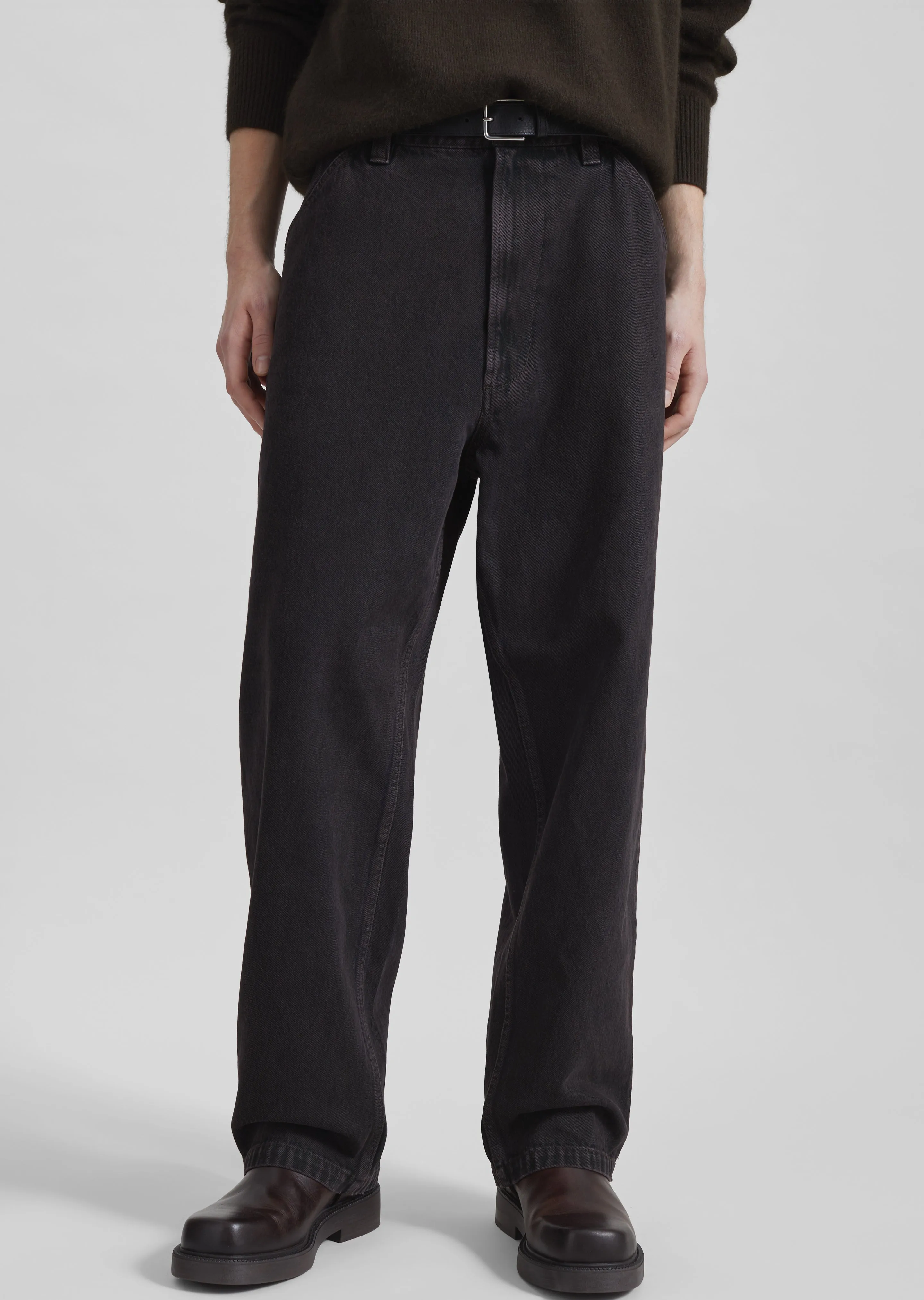 Bale Denim Pants - Brown sold by Frankie Shop