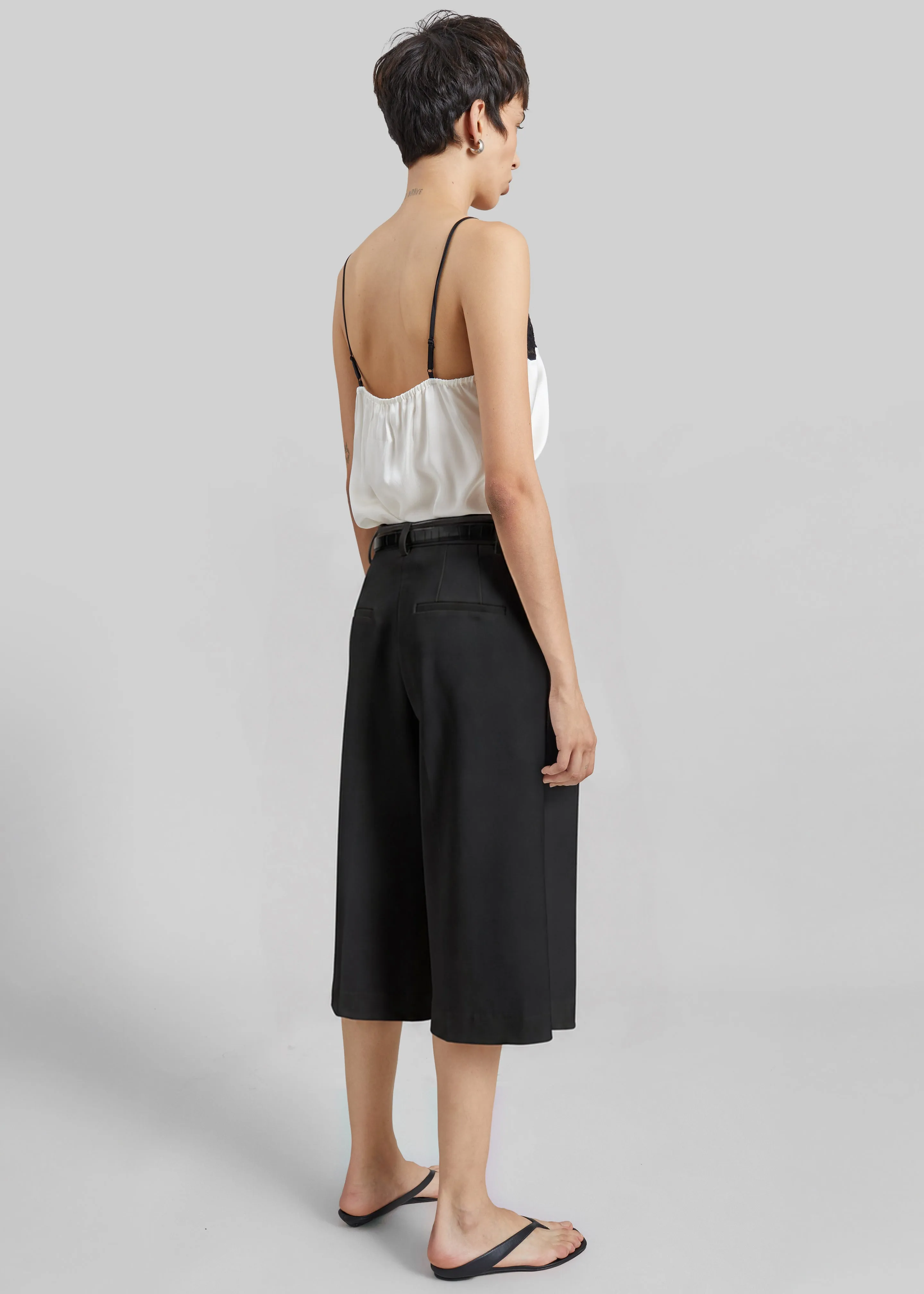 Jag Pleated Bermuda Shorts - Black sold by Frankie Shop product image thumbnail 5