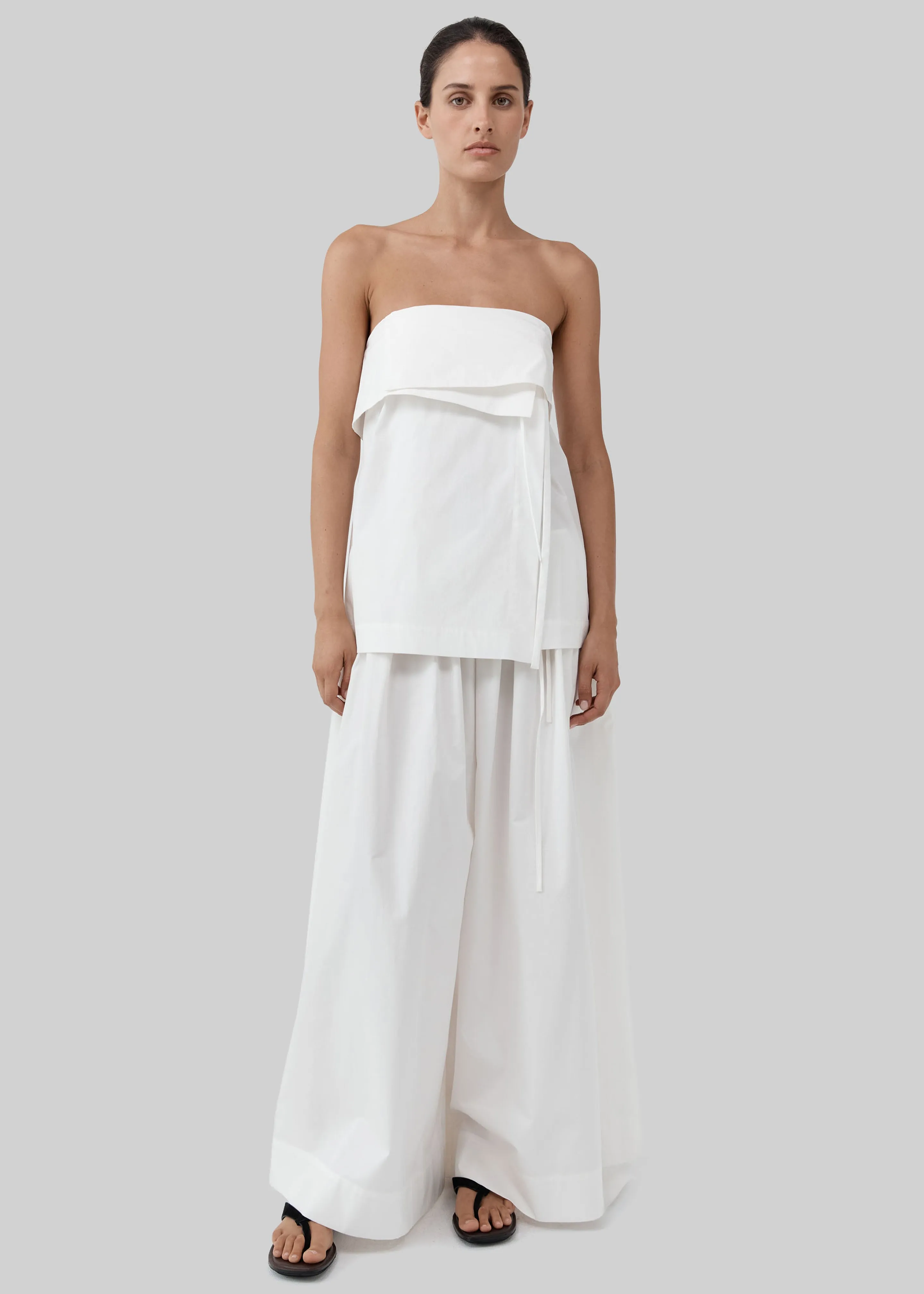 St. Agni Strapless Wrap Top - Off White sold by Frankie Shop product image thumbnail 4