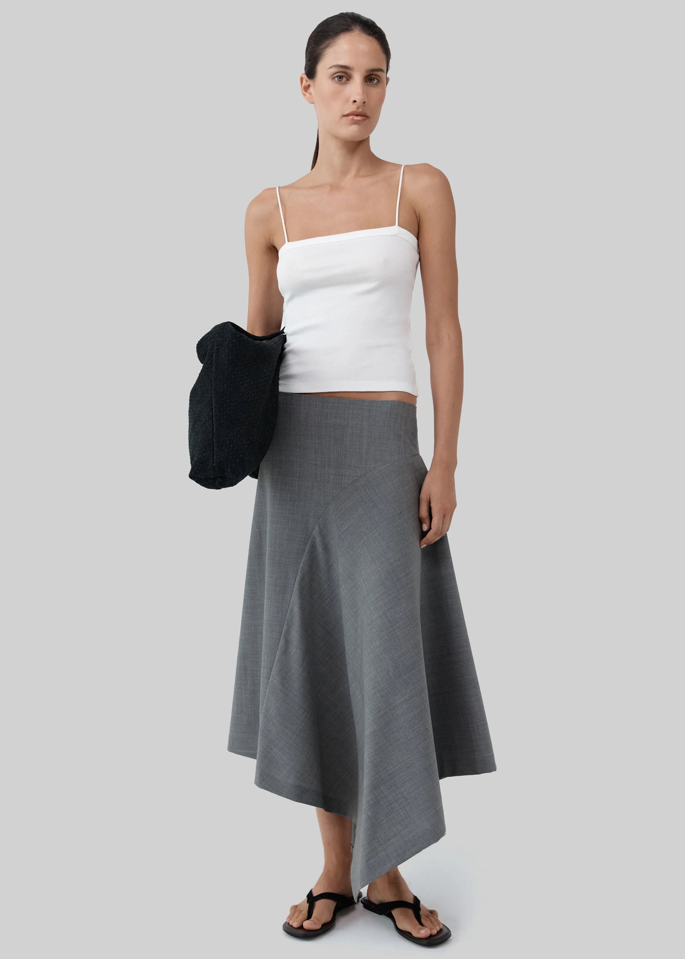 St. Agni Wool Asymm Skirt - Pumice sold by Frankie Shop product image thumbnail 5