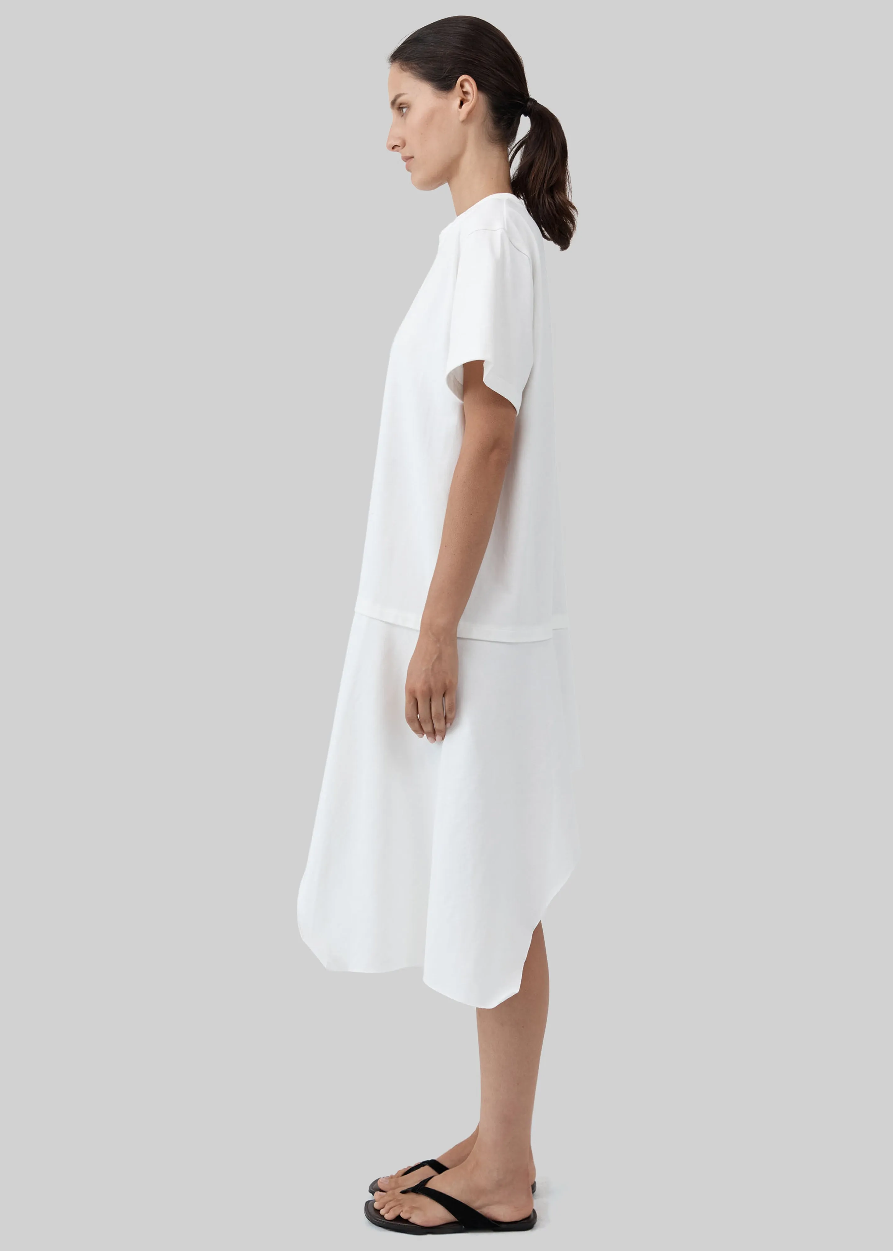St. Agni Layered Tee Mini Dress - Off White sold by Frankie Shop product image thumbnail 5