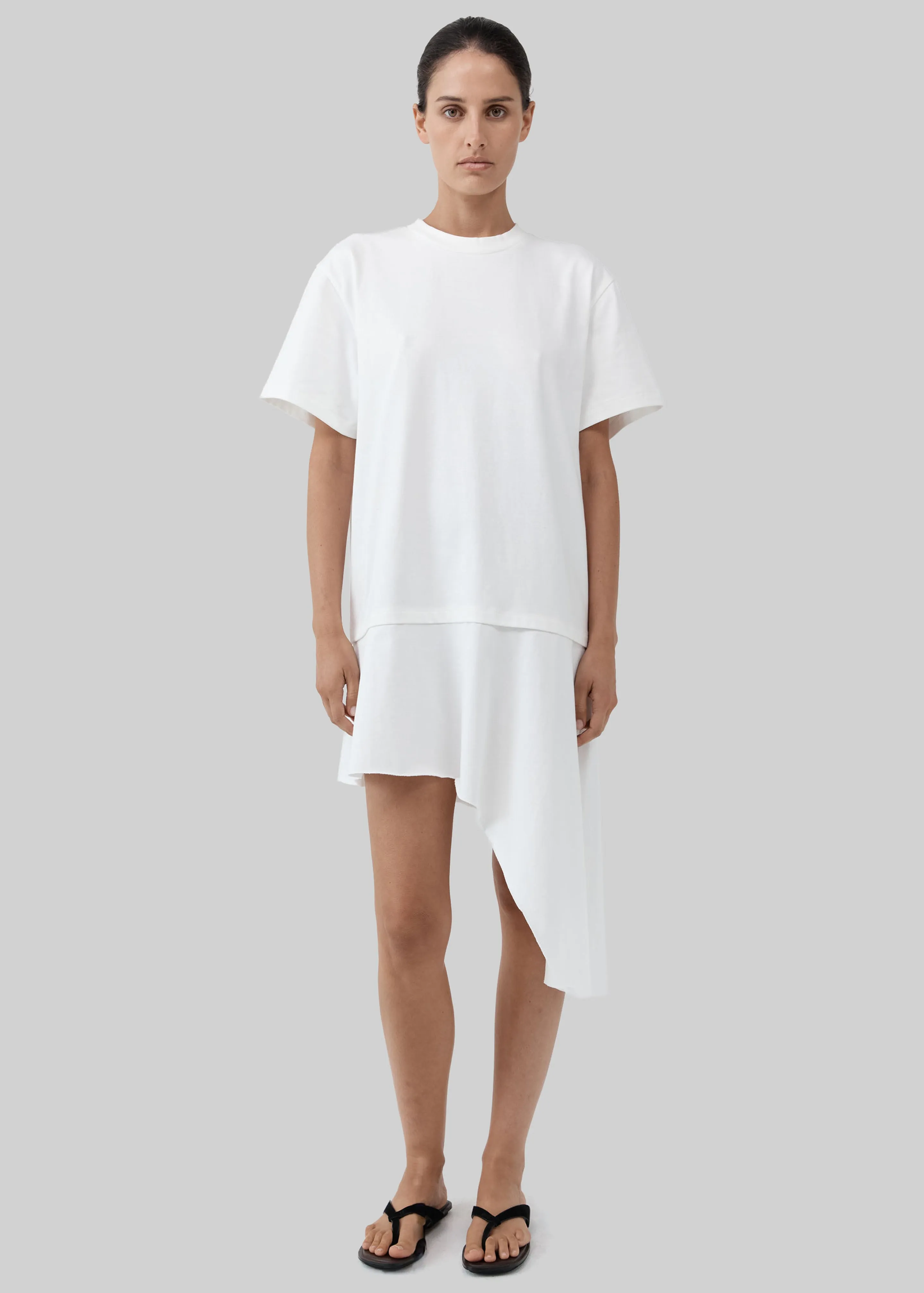 St. Agni Layered Tee Mini Dress - Off White sold by Frankie Shop product image thumbnail 2