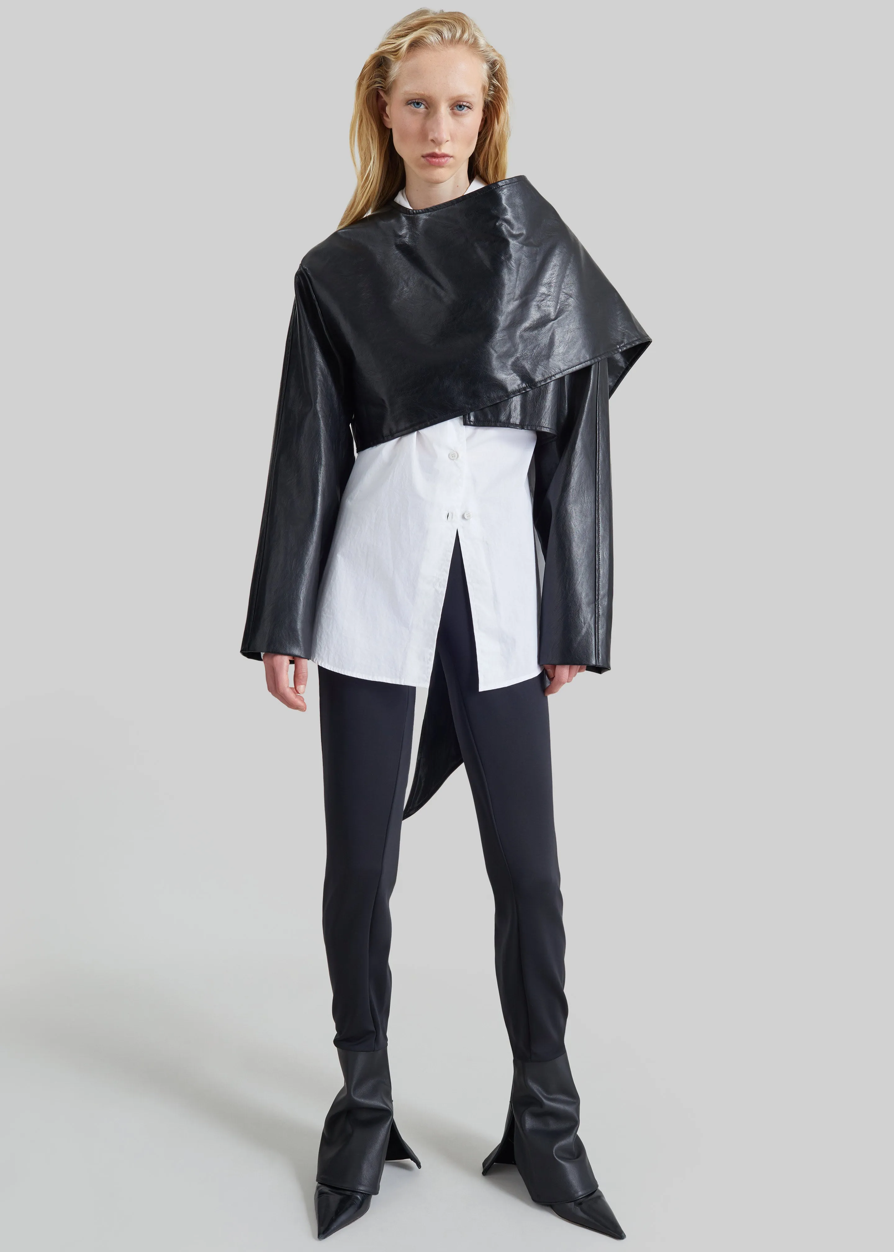 Darkpark Zoe Leather Cuff Leggings - Black sold by Frankie Shop product image thumbnail 2