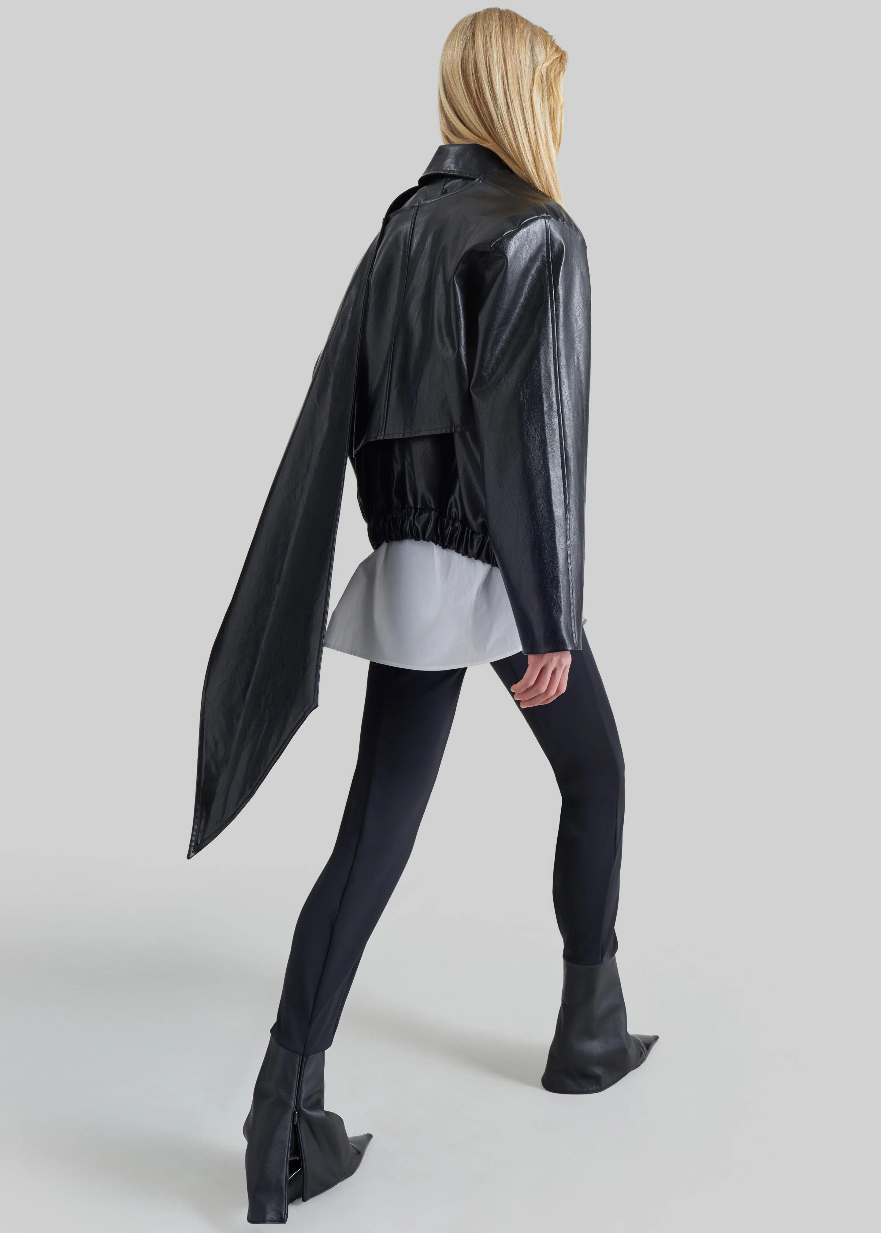 Darkpark Zoe Leather Cuff Leggings - Black sold by Frankie Shop product image thumbnail 5