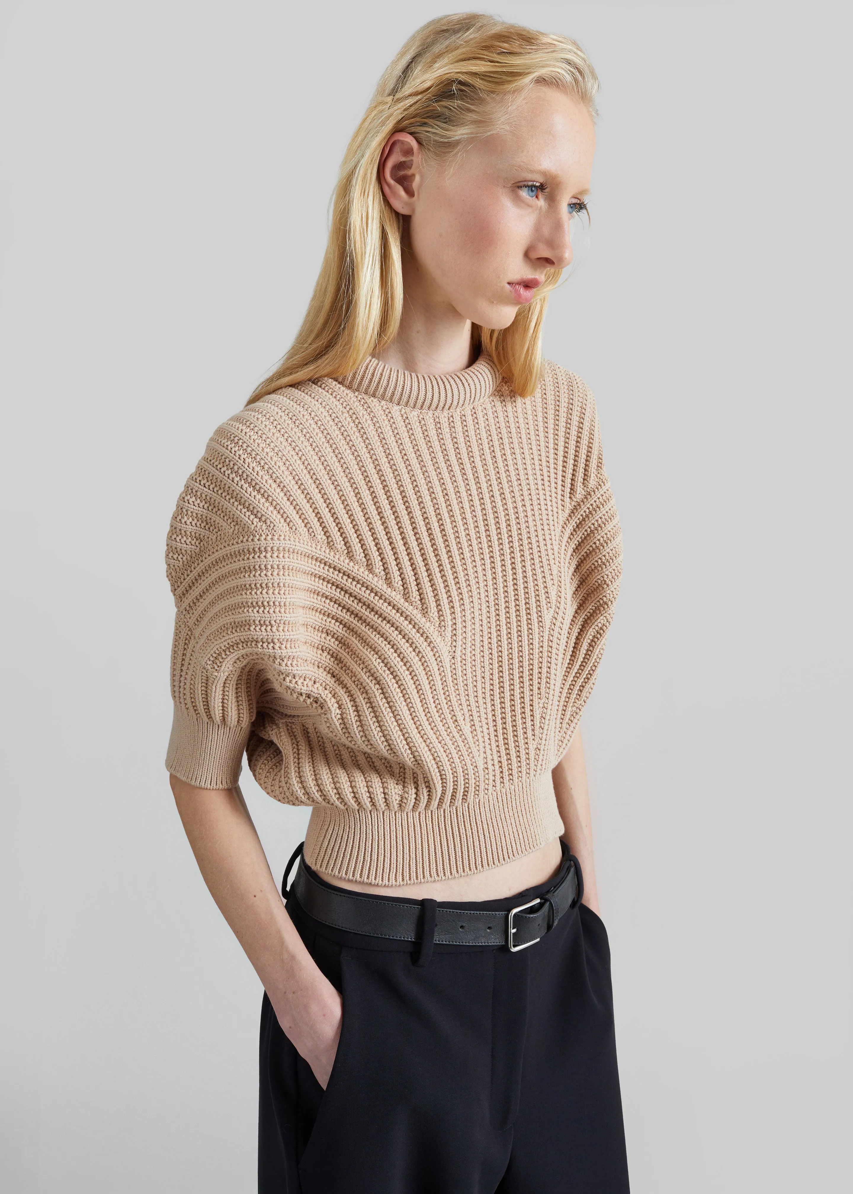 Sportmax Fatti Sunburst Patterned Sweater - Beige sold by Frankie Shop