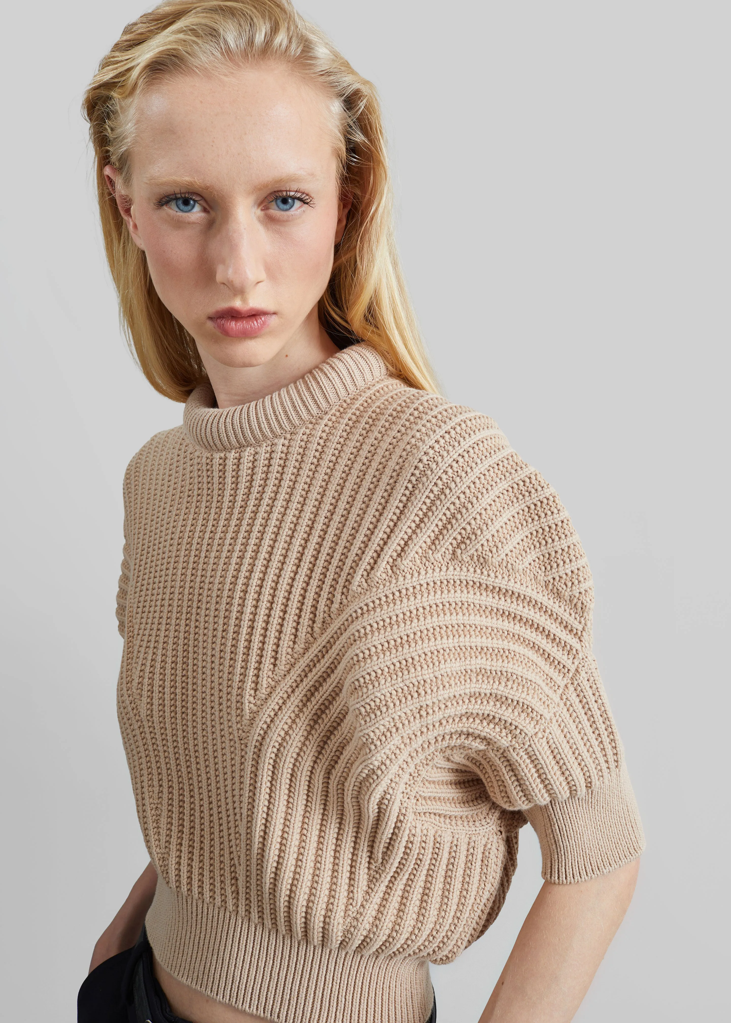 Sportmax Fatti Sunburst Patterned Sweater - Beige sold by Frankie Shop product image thumbnail 2