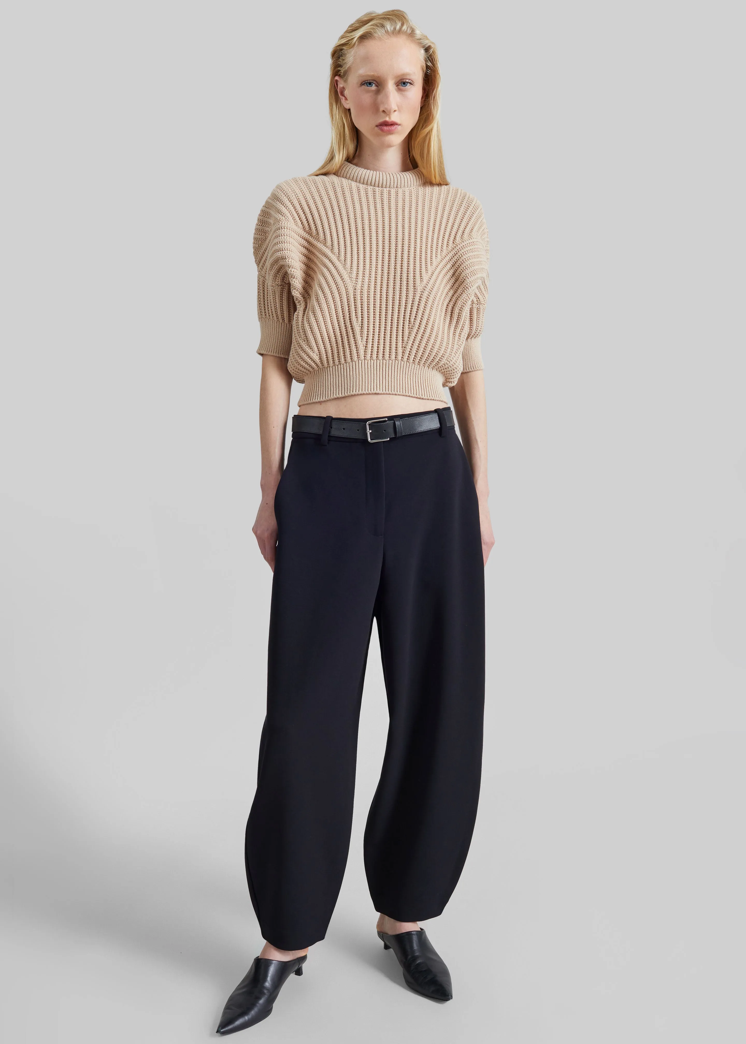 Sportmax Fatti Sunburst Patterned Sweater - Beige sold by Frankie Shop product image thumbnail 4