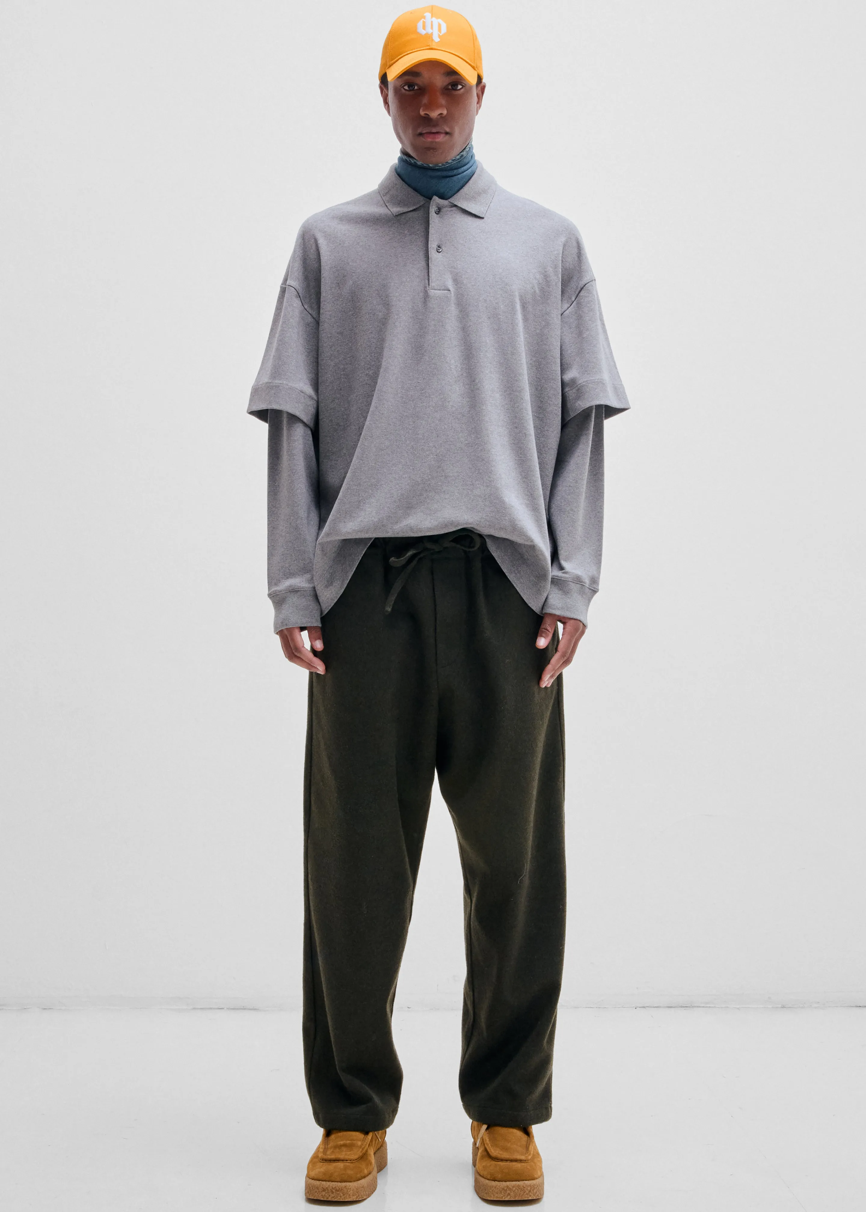 Darkpark Zack Double Sleeve Polo - Dark Grey Melange sold by Frankie Shop product image thumbnail 3