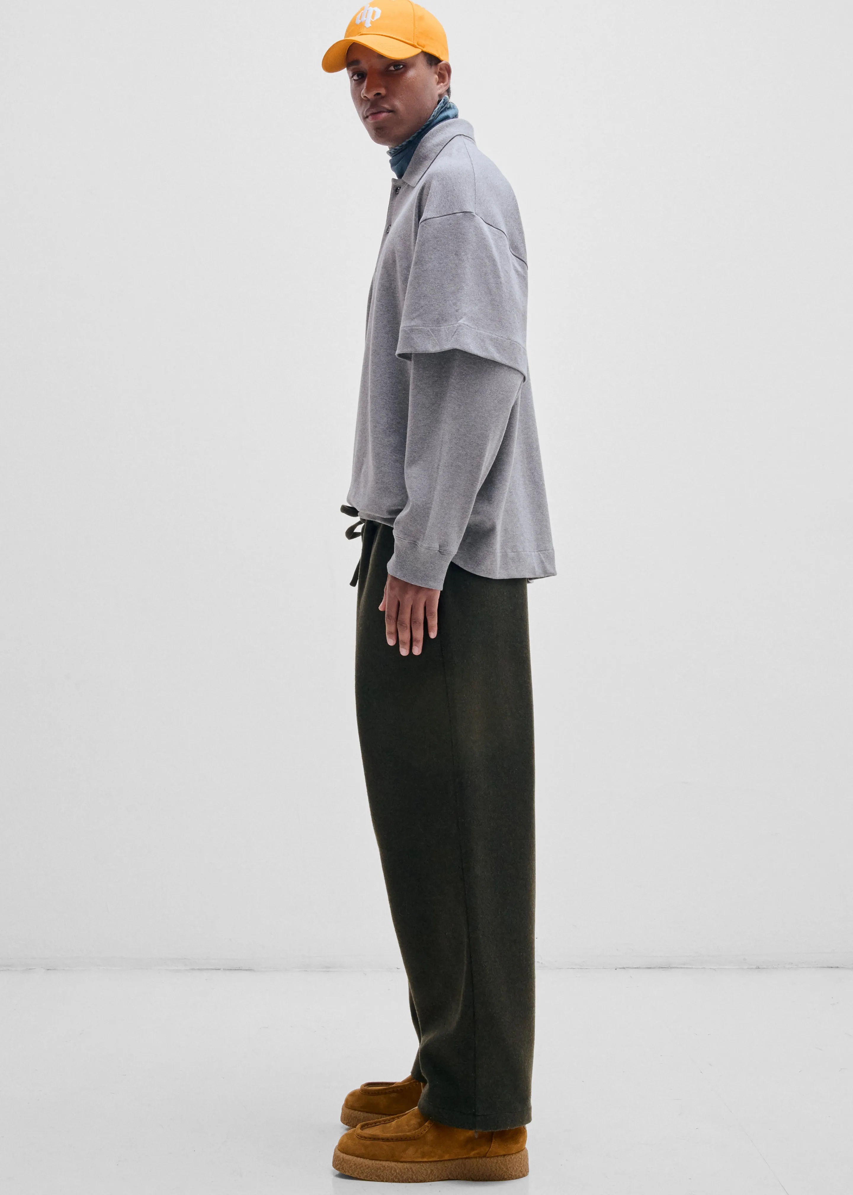 Darkpark Zack Double Sleeve Polo - Dark Grey Melange sold by Frankie Shop product image thumbnail 4