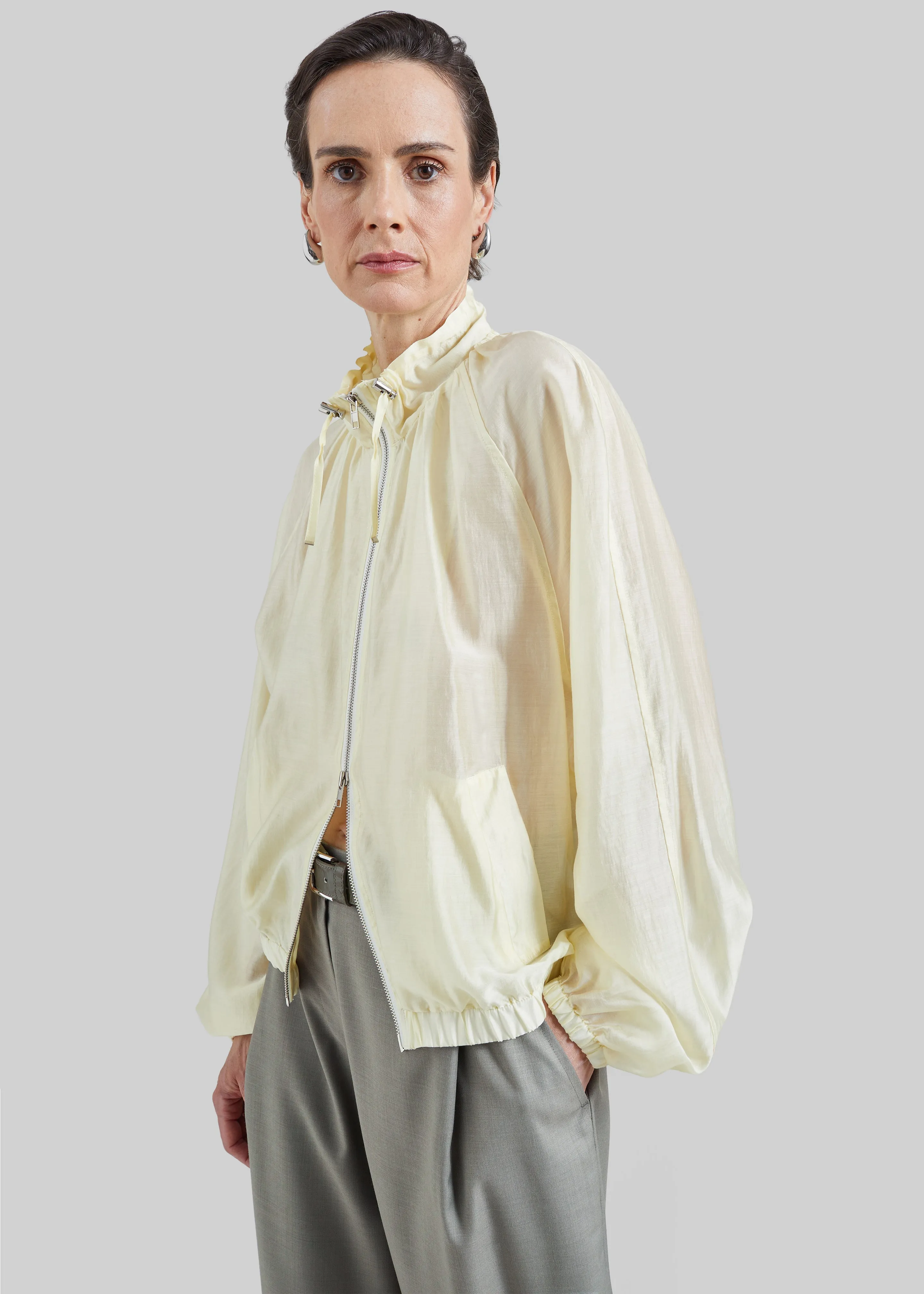 Arzon Sheer Jacket - Pale Yellow sold by Frankie Shop product image thumbnail 3