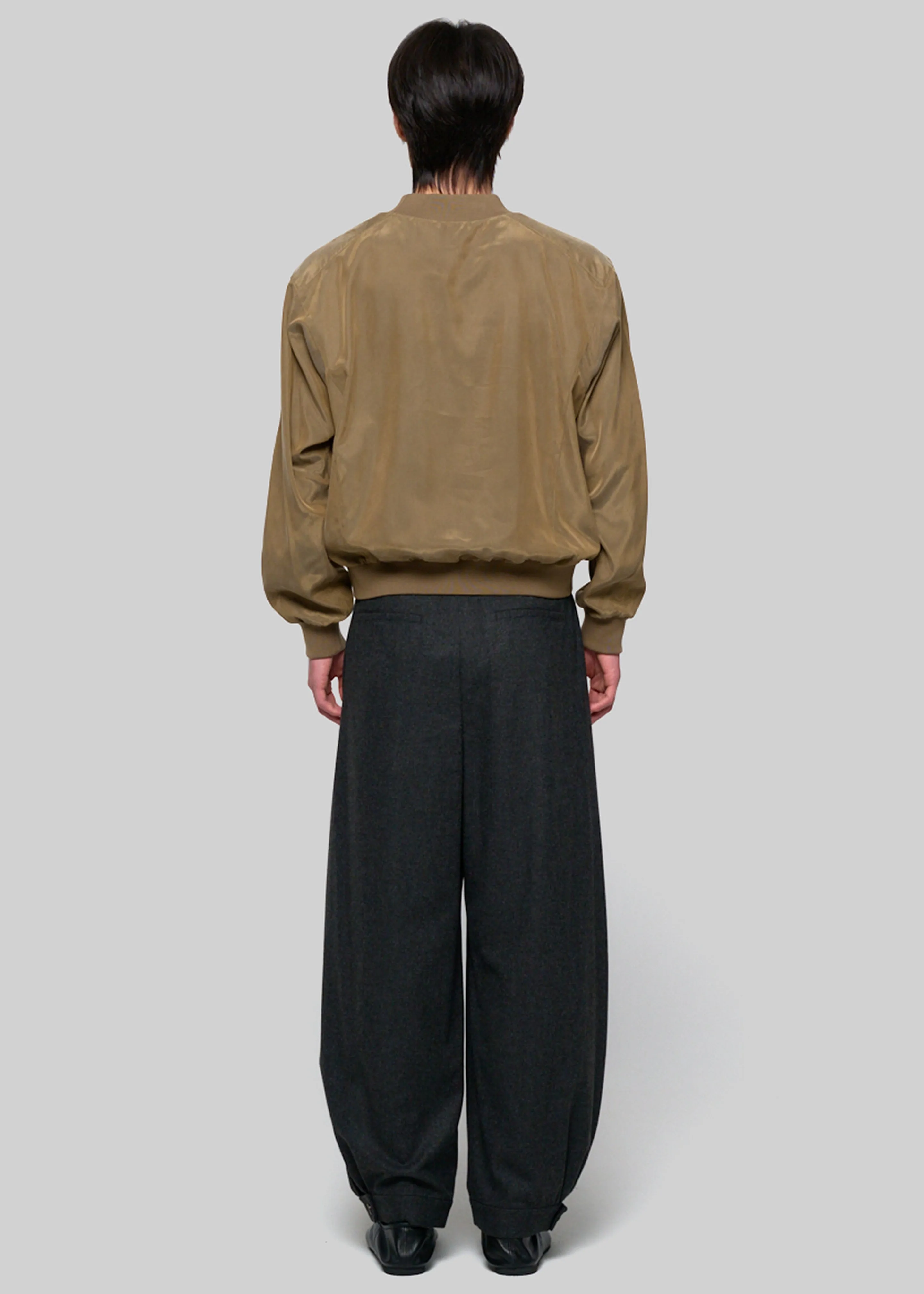 Amomento Cupro Ribbed Pullover - Khaki sold by Frankie Shop product image thumbnail 4