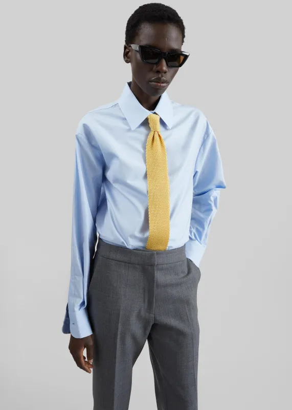 Zira Knitted Silk Tie - Yellow made by Frankie Shop
