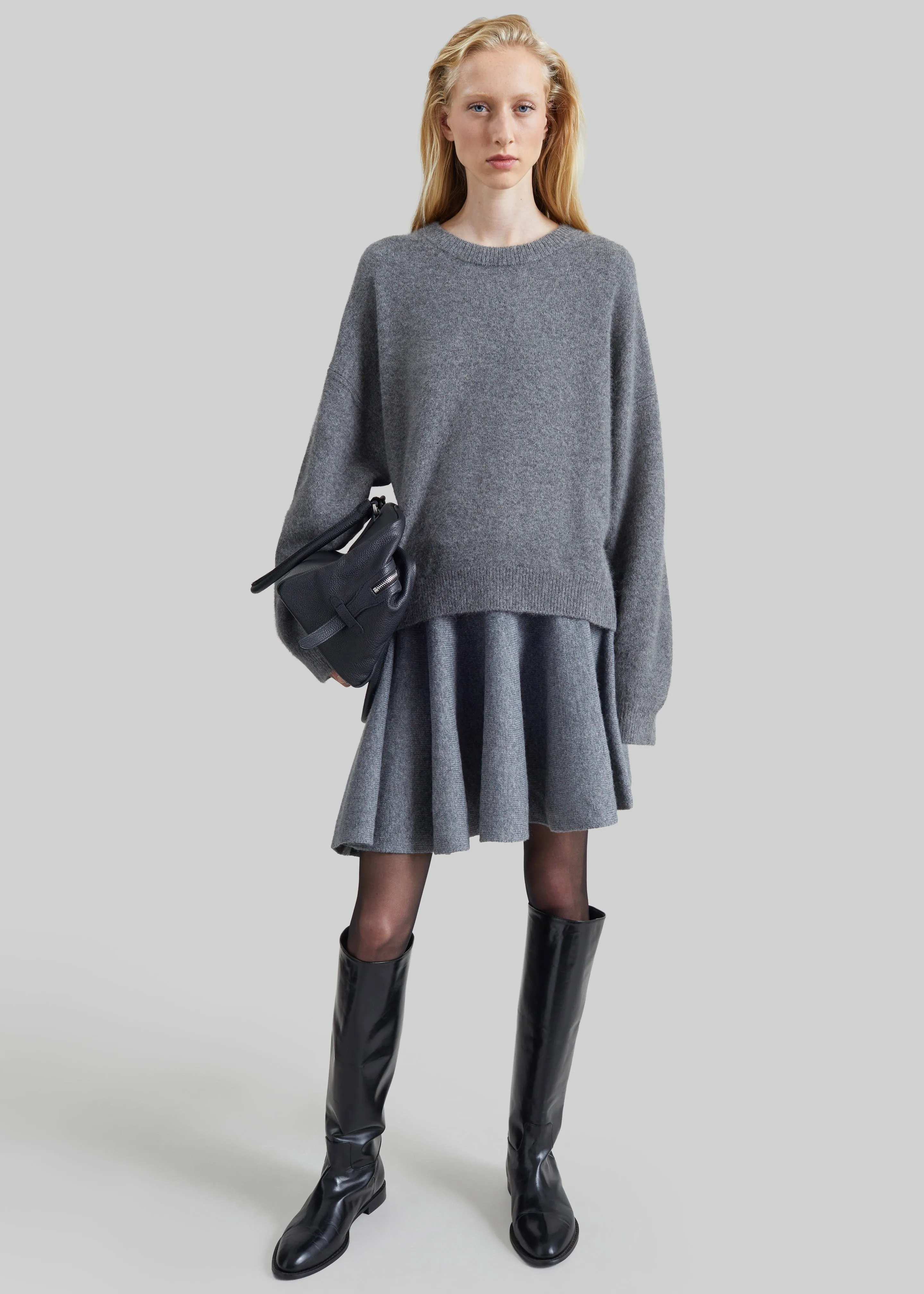 By Malene Birger Bradley Wool Sweater - Grey Melange sold by Frankie Shop product image thumbnail 3