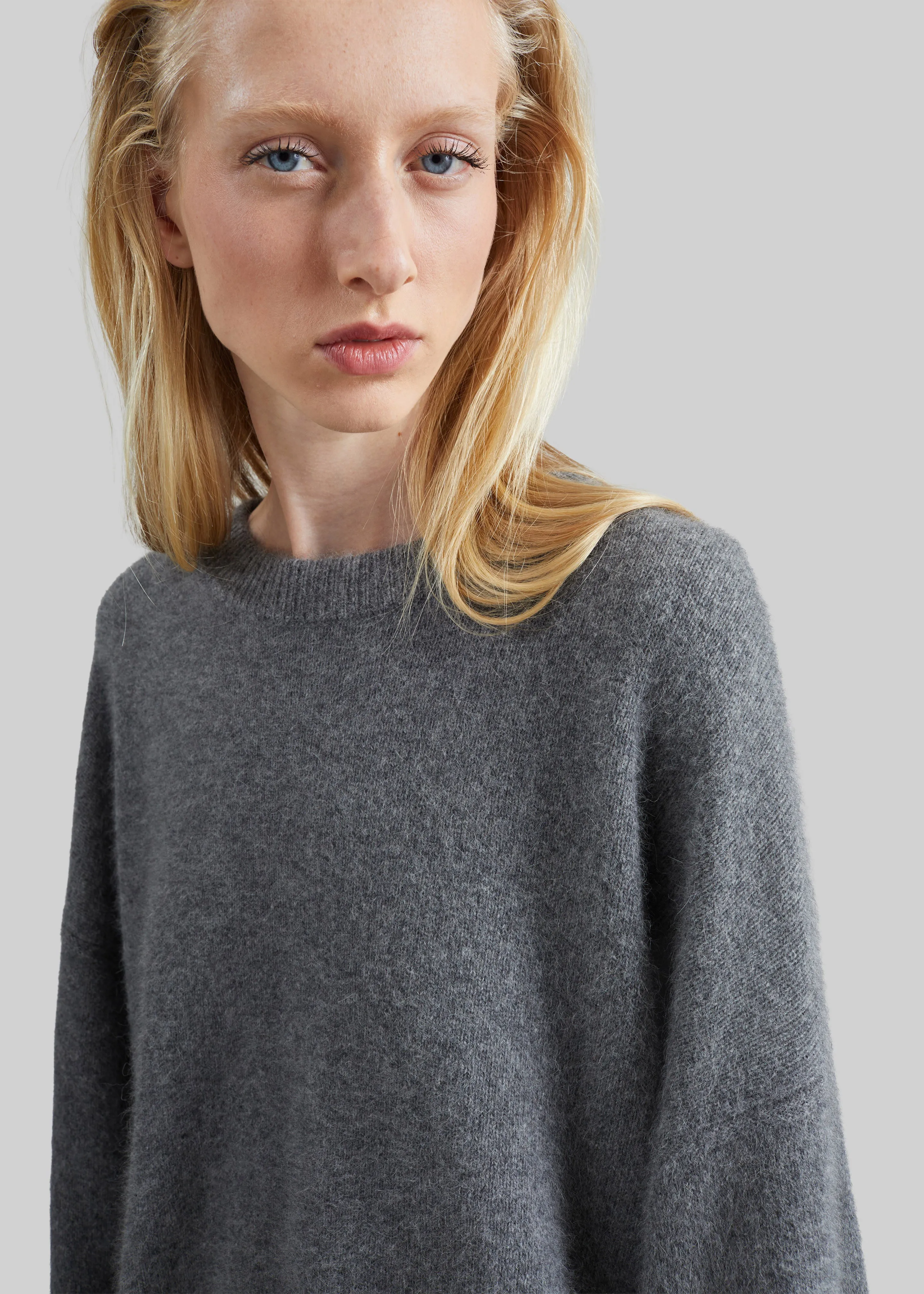 By Malene Birger Bradley Wool Sweater - Grey Melange sold by Frankie Shop product image thumbnail 2