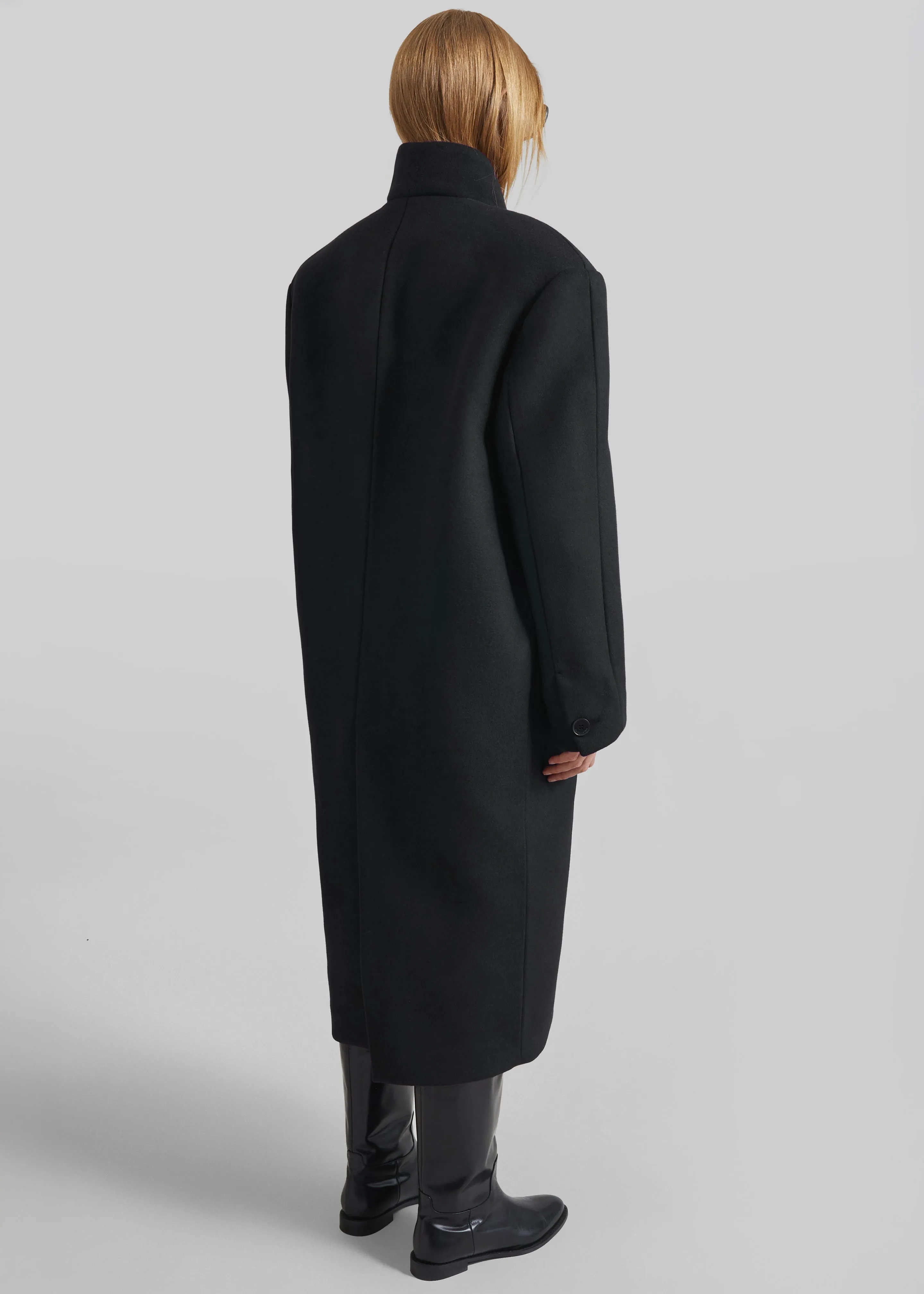 Brea Collarless Coat - Black sold by Frankie Shop product image thumbnail 5
