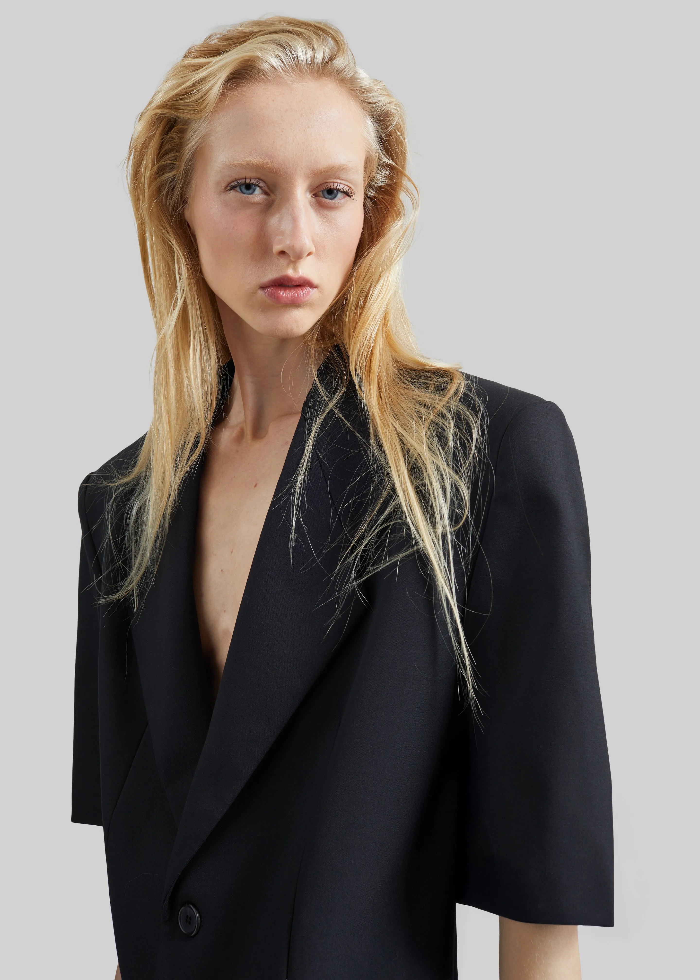 Ivora Short Sleeve Blazer - Black sold by Frankie Shop product image thumbnail 3