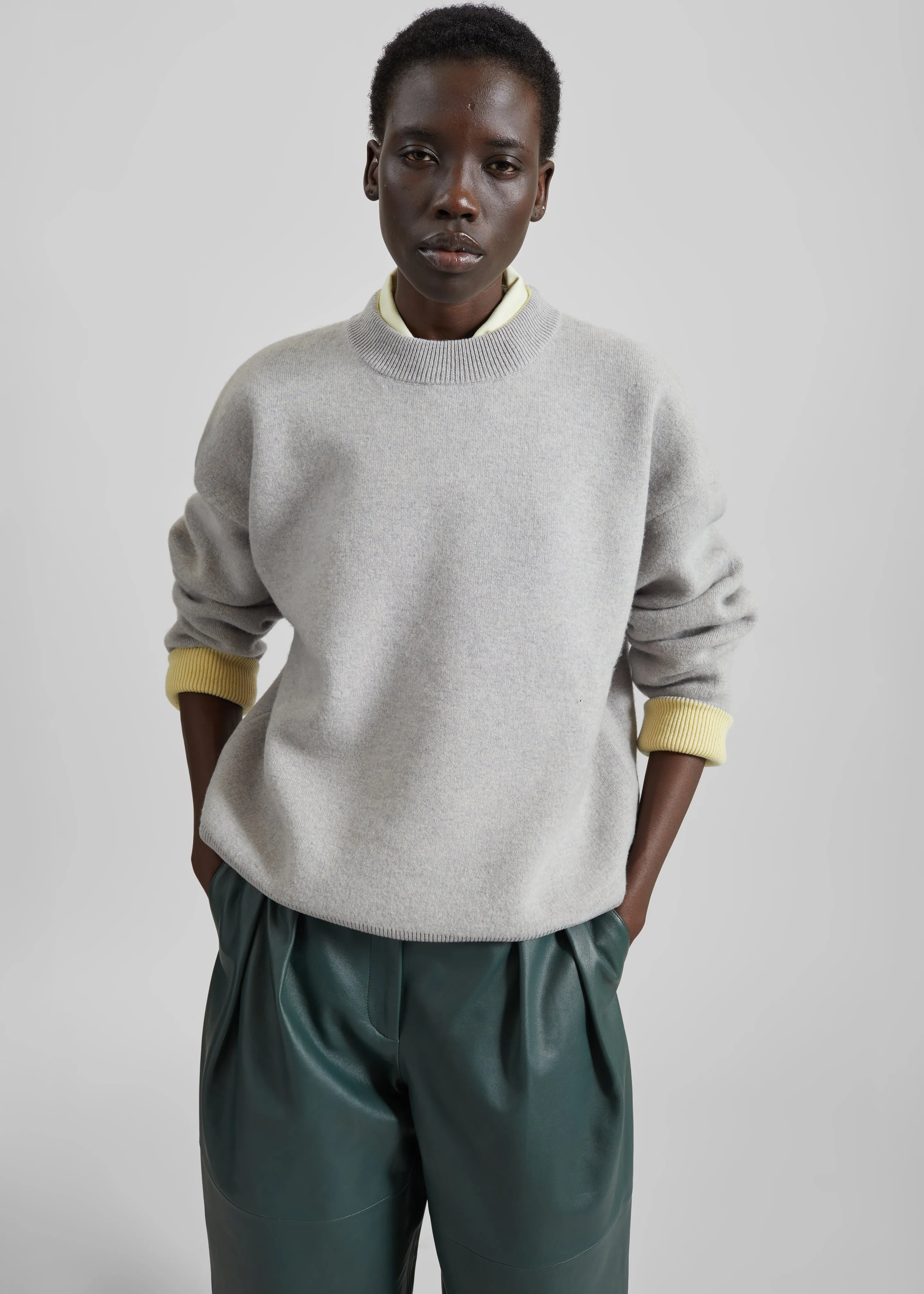 Hana Wool Sweater - Light Grey sold by Frankie Shop product image thumbnail 4