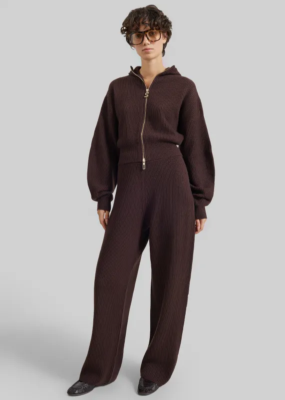 Sportmax Goloso Oversized Trousers - Chocolate made by Sportmax