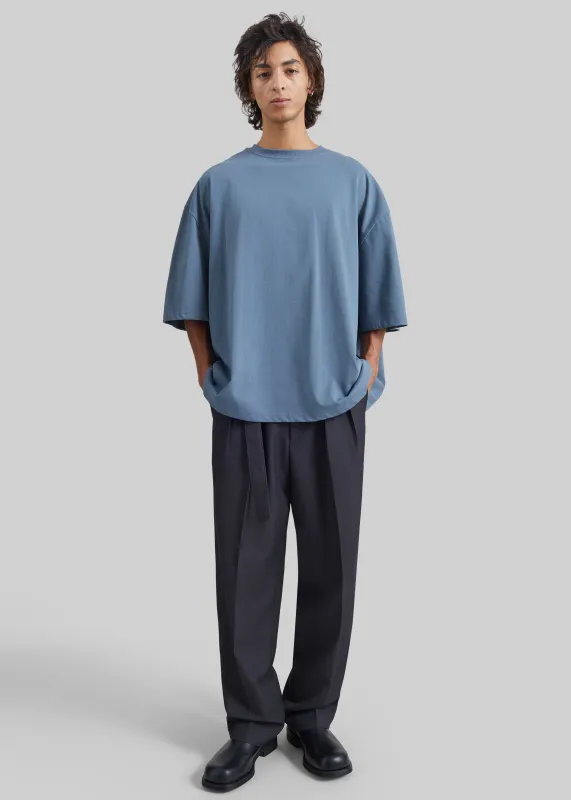 Ruelo Cotton Oversized T-Shirt - Slate Blue made by Frankie Shop