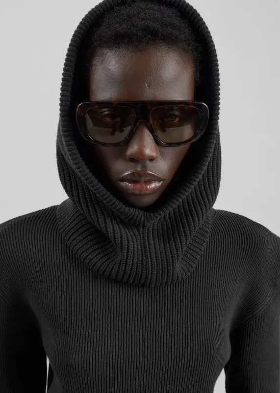 Corin Knit Snood - Black made by Frankie Shop