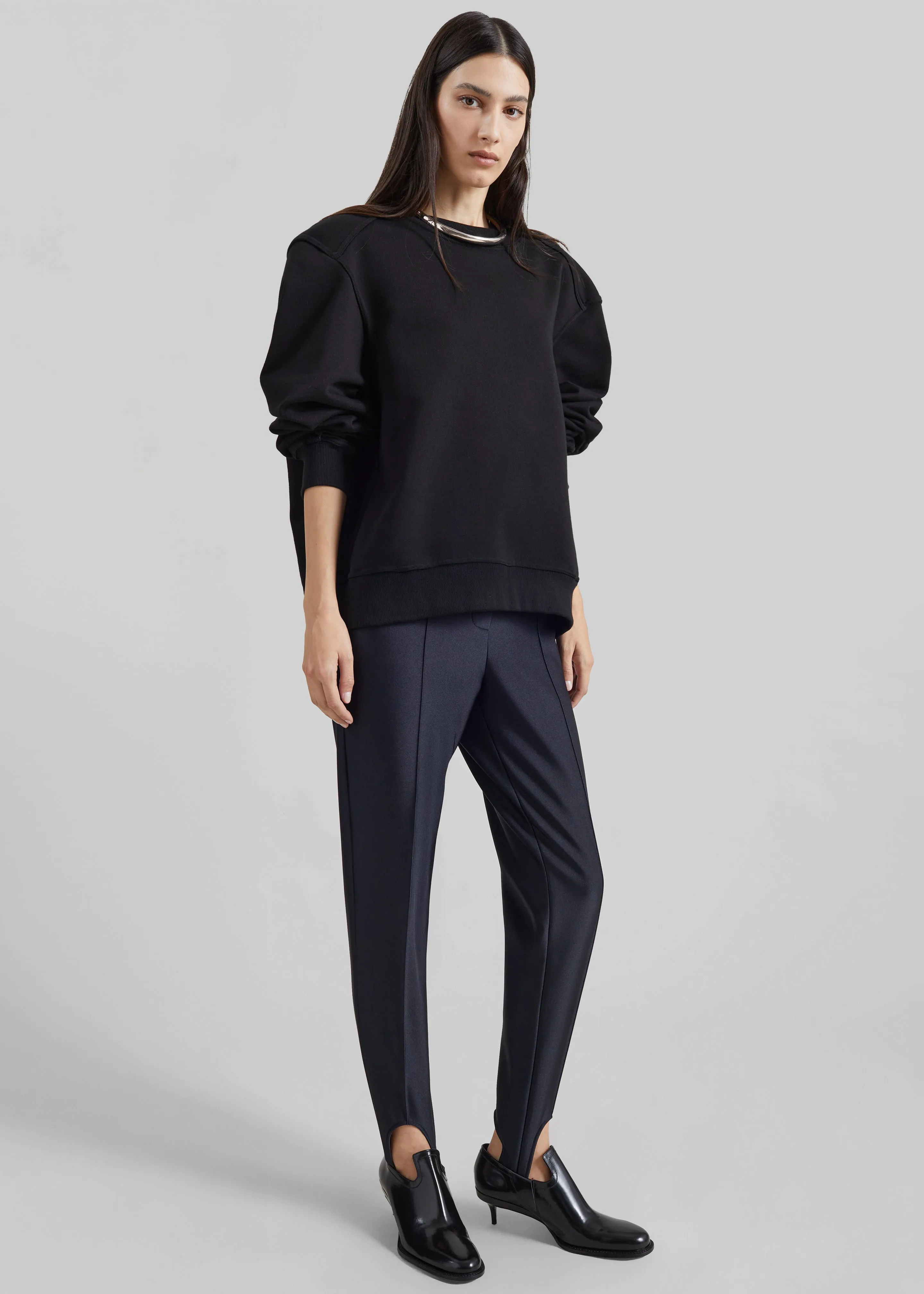 Isore Sculpted Shoulder Sweatshirt - Black sold by Frankie Shop product image thumbnail 3