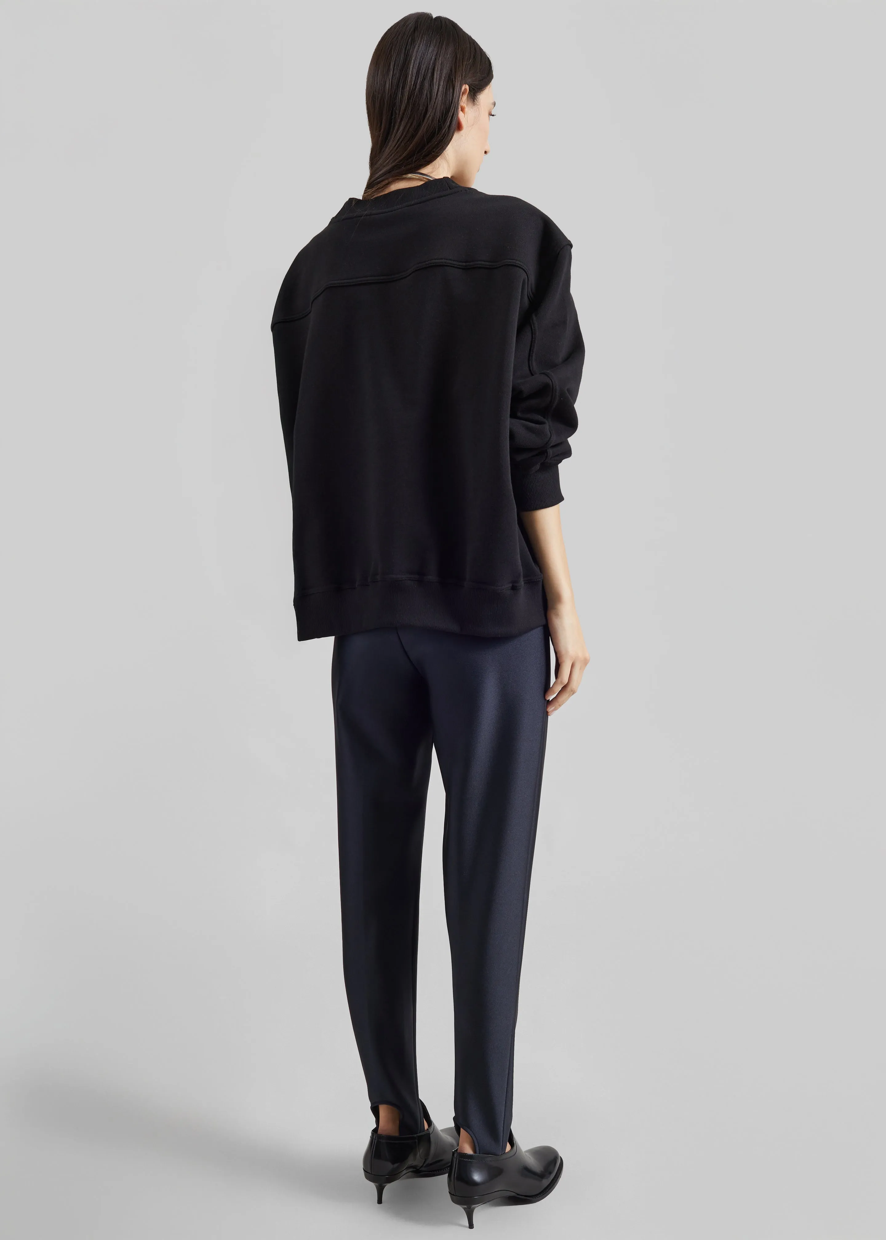 Isore Sculpted Shoulder Sweatshirt - Black sold by Frankie Shop product image thumbnail 5