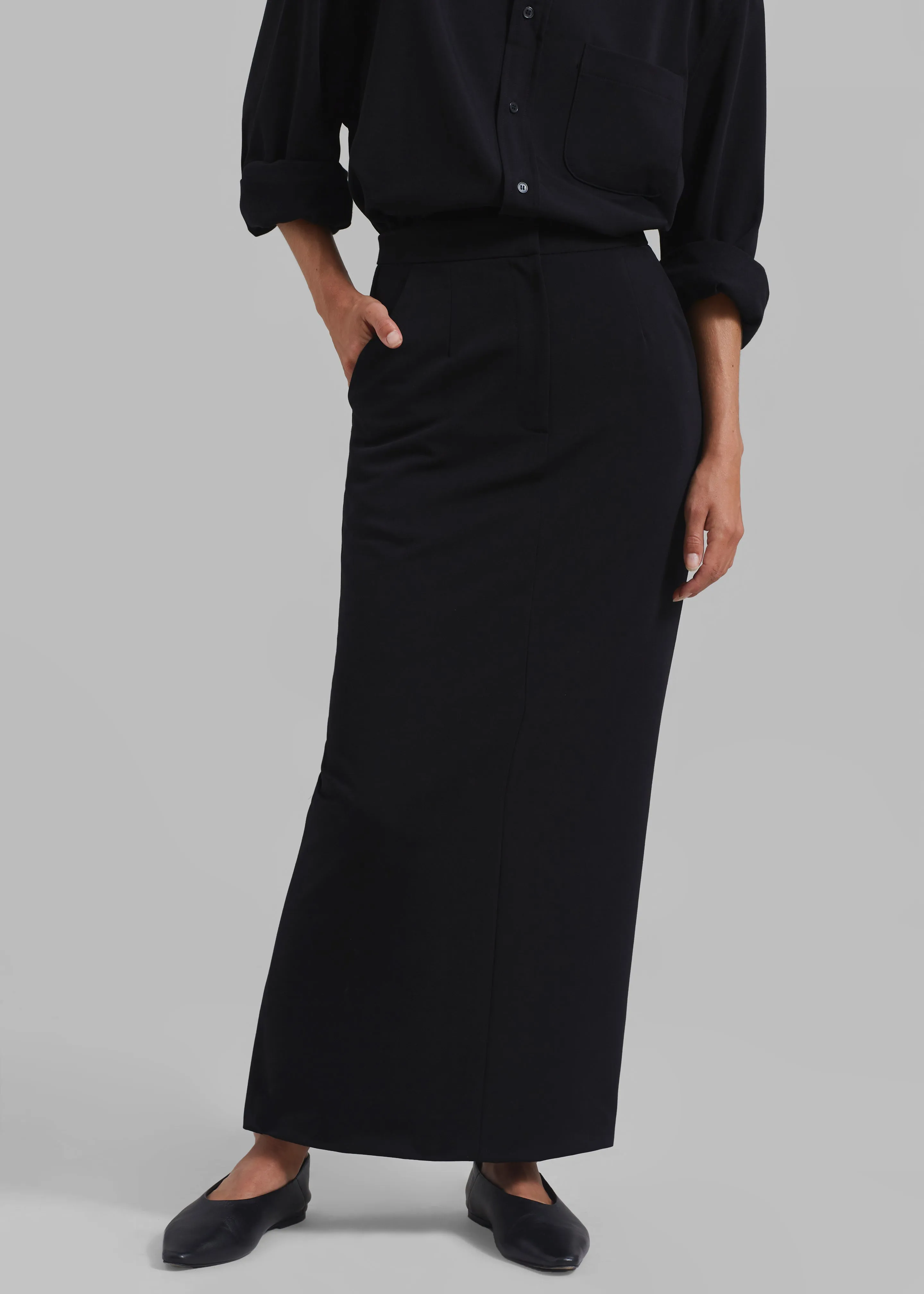 Hollis Back Slit Skirt - Black sold by Frankie Shop product image thumbnail 2