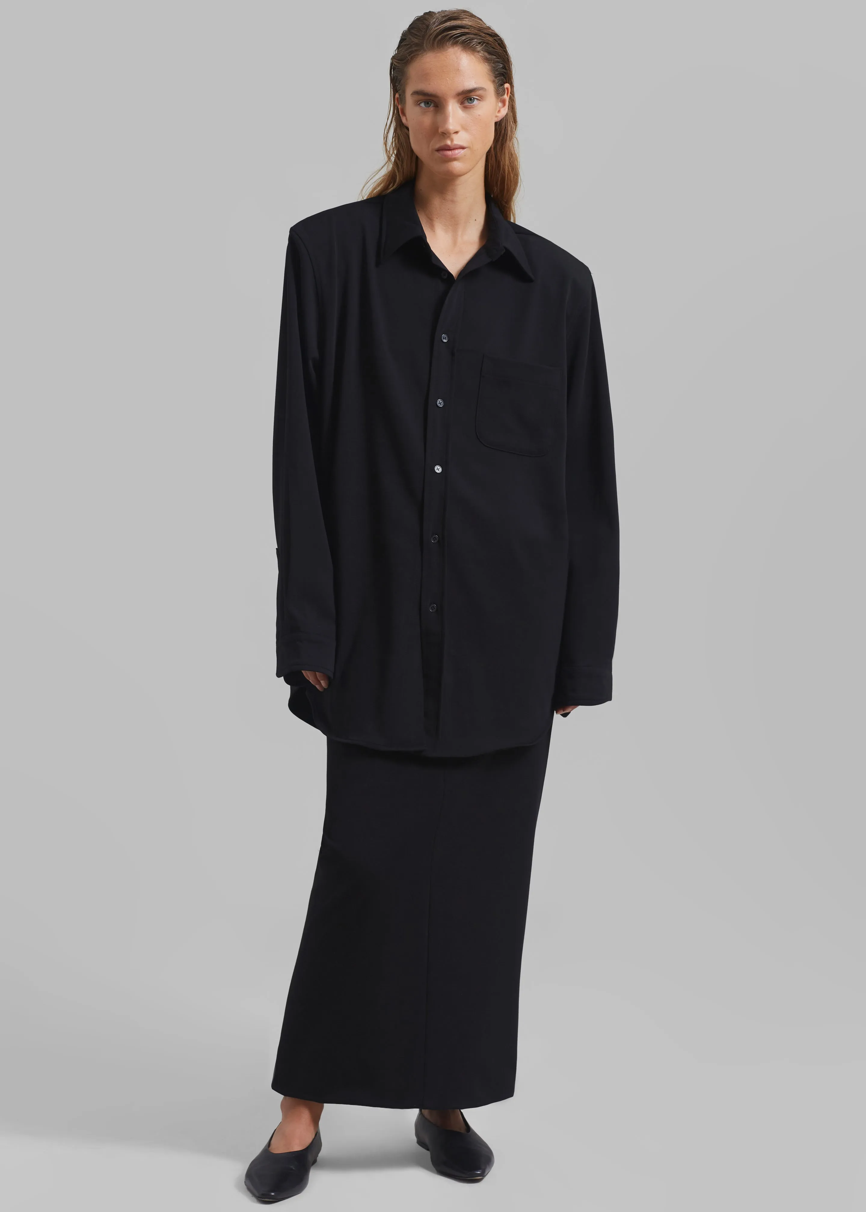 Hollis Back Slit Skirt - Black sold by Frankie Shop product image thumbnail 5