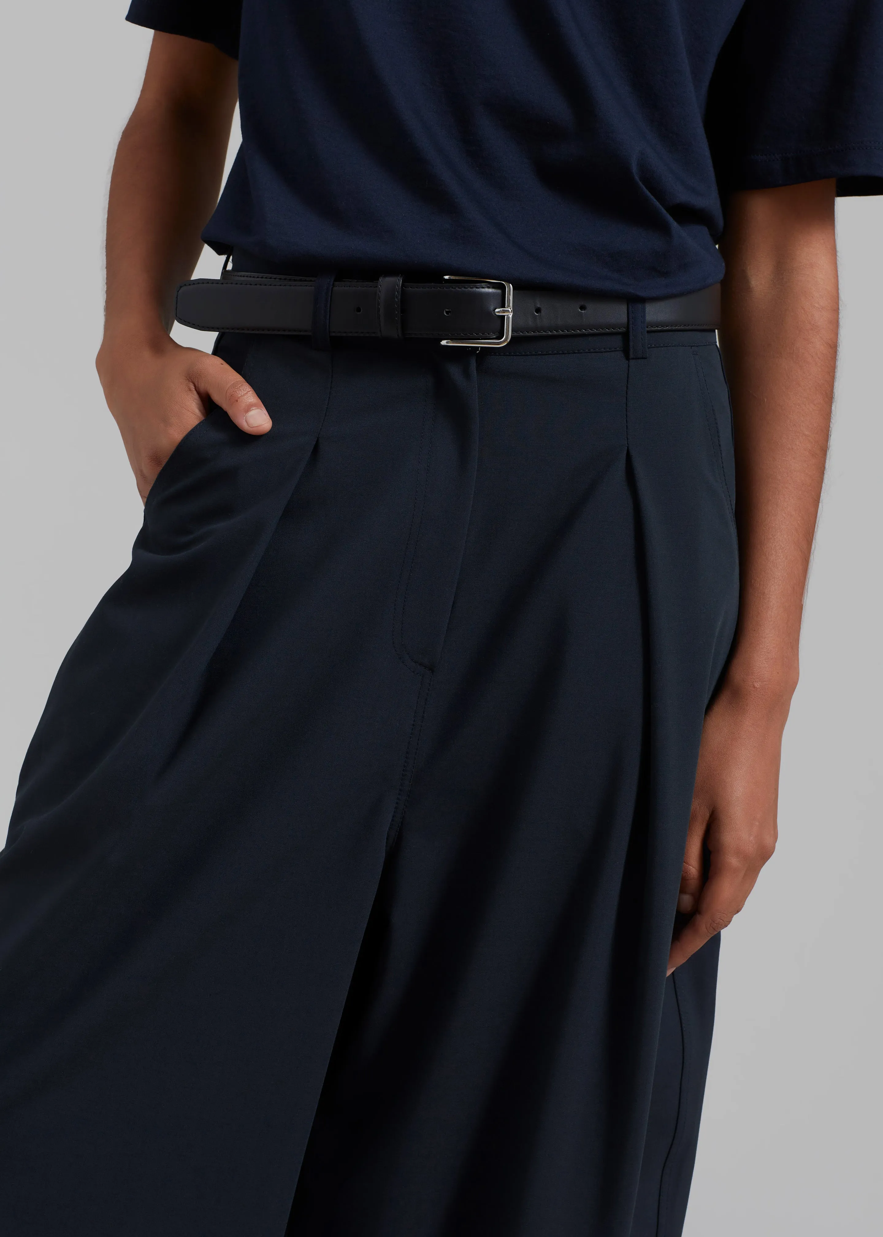 Dani Wide Pants - Navy sold by Frankie Shop product image thumbnail 3